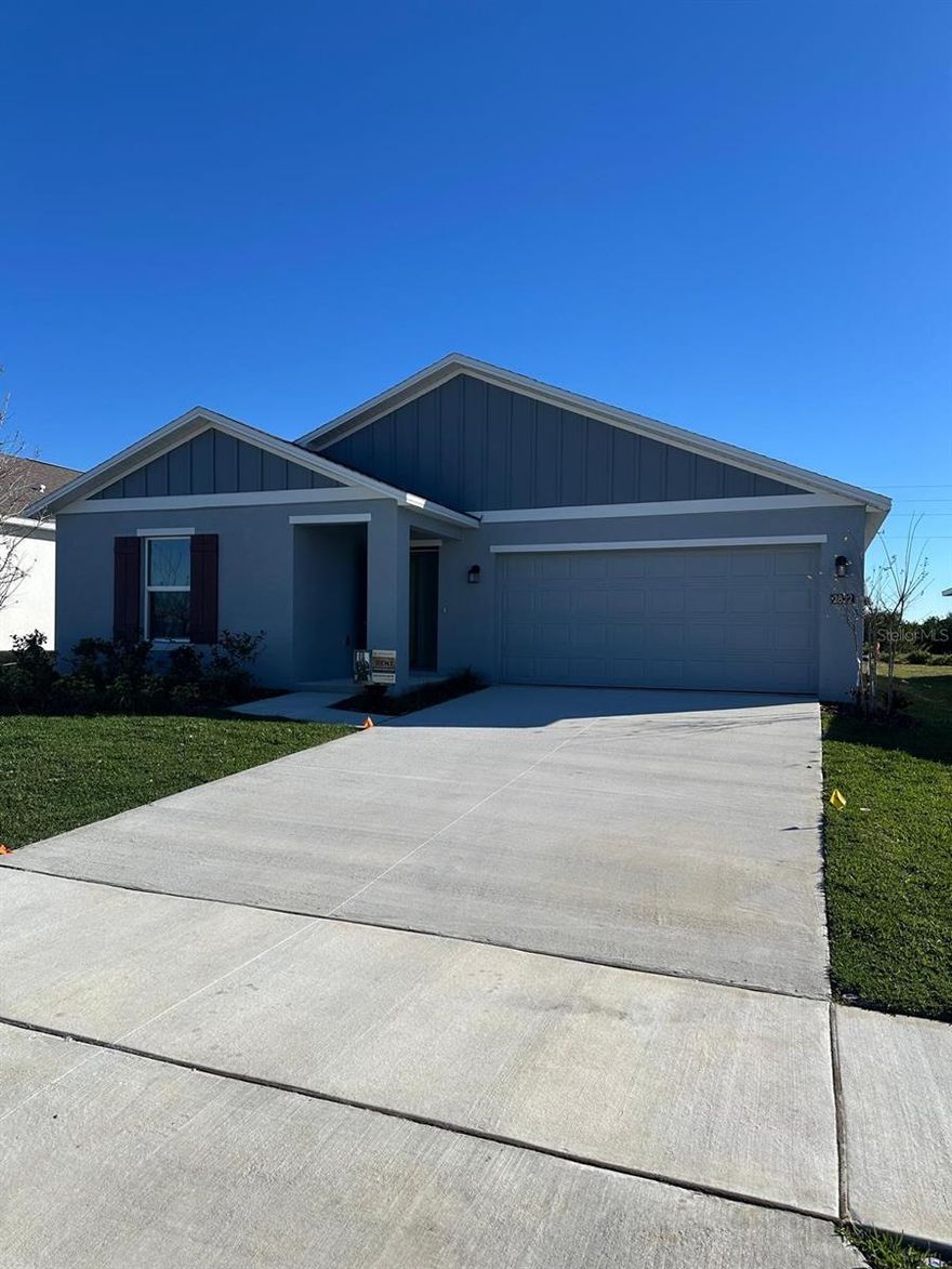 This brand-new, single-story home is thoughtfully designed to maximize space and prioritize convenience. Its open-concept layout seamlessly connects the family room, dining area, and kitchen, complete with a central island—perfect for entertaining and effortless daily living. On the opposite side of the home, you'll find all three bedrooms, including a serene owner’s suite with a private bathroom and walk-in closet.


Welcome to Hunt Club Groves! Residents here enjoy a vibrant lifestyle with resort-style amenities, including a swimming pool, fitness center, and multiple sports courts. The community also offers pickleball, basketball, soccer, and high-speed fiber optic internet.

Conveniently located near historic downtown Lake Wales, you’ll have easy access to shopping, dining, and recreation at Lake Wales Country Club and Bok Tower Gardens. Known for its rolling hills, citrus groves, and beautiful gardens, Lake Wales combines small-town charm with nature and modern amenities. Hunt Club Groves is the perfect place to enjoy safety, convenience, and an active lifestyle all in one.