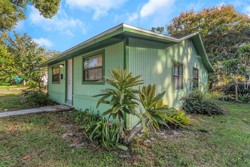 Located in the beautiful, historic downtown community of New Port Richey is this 2-bedroom, 1-bathroom home. Detached shed/workshop. No flood insurance required, and property was not affected by past storms. You are walking distance or a short golf cart ride away from Sims Park/amphitheater, multiple bars, breweries, restaurants, health food market and shops. Being a part of the golf cart friendly downtown community means you’re right in the heart of events, parades, concerts and festivals offered year-round. You will also have access to the public library, recreation center with aquatic pools and slides, tennis and basketball courts, and fitness center, as well as a public boat ramp just down the street to launch your boat, paddle boards or kayaks. Don't wait, this kind of opportunity does not come on the market very often. Become a part of our community today! The roof and HVAC system are older and probably may not pass a 4-point inspection. For this reason, the seller is accepting cash offers only.