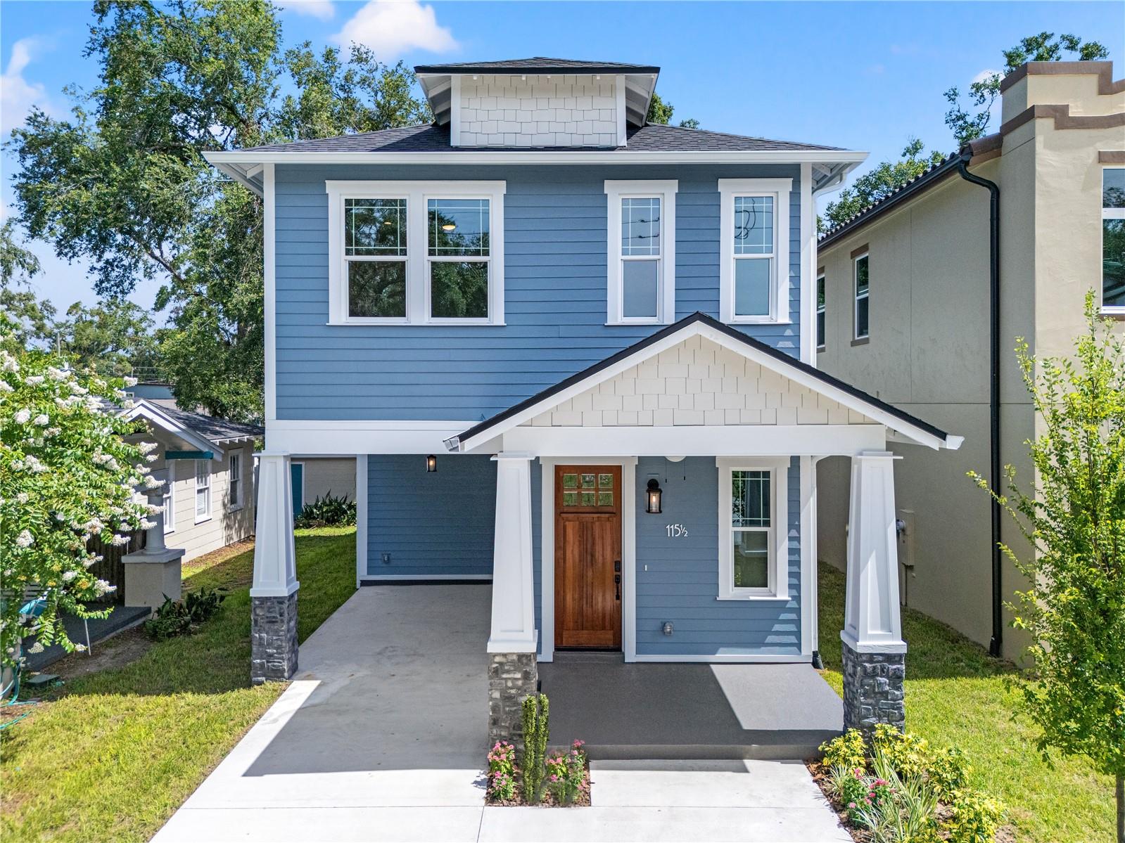 Welcome to your third opportunity to live on W Hiawatha St in a brand new VIKIN Home in picturesque Old Seminole Heights. The neighborhood is only for those who enjoy friendly neighbors, close proximity to a number restaurants and businesses, beautiful parks and a community of aesthetically appealing homes. 115.5 W Hiawatha St is the embodiment of city living but in a community environment. All boxes are checked with this one. Enjoy plenty of entertaining space, having every bedroom with its own private bathroom, quality construction and peace of mind knowing you live in one of Tampa's most desirable pockets of the city. Impact windows, spray foam insulation and a 10 year warranty allow you to focus on what really matters. This home is the intersection of beauty and quality. Engineered flooring, solid wood cabinetry, quartz countertops and a five piece craftsman finish carpentry package will have you feeling like you're in a piece of art rather than just a home. This is your opportunity to live in a vibrant community in a structurally robust home that looks like a picture in a magazine. You will never go wrong buying a new home in a hot neighborhood that continues to push the bounds of whats possible. What if the neighboring homes aren't as nice as ours and make ours look out of place? Not a concern here. This is the third home in a row of brand new VIKIN Homes besides the number of other newly developed residences on the street that creep beyond a million dollar price tag. Nows the time to enjoy, what will be, plenty of equity building and appreciation all while living the life you deserve. "Buying a VIKIN Home in one of the Heights neighborhoods was a bad decision" is something you will never hear one of our 137 satisfied clients say. Book your tour today to see what all the hype is about and become a part of history!