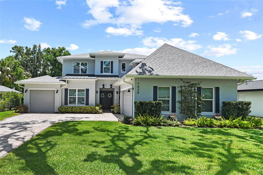 Welcome to an EXCEPTIONAL property in the heart of Winter Park. Situated in a quiet neighborhood on a gorgeous tree-lined brick street, this custom-built home offers elegant features and craftsmanship throughout, boasting 6 bedrooms and 4.5 baths within its expansive 4000 square feet of thoughtfully laid-out living space. Upon stepping inside, one immediately notices the meticulous attention to detail, from the stunning wood floors to the custom millwork.
The chef-inspired kitchen is a focal point, equipped with an abundance of custom solid-wood cabinets, gleaming quartz counter tops, a large island, a walk-in pantry, and top-of-the-line Thermador SS appliances, including separate Refrigerator and Freezer units, a 2 zone Wine Refrigerator, a 6-burner natural gas stove complete with a griddle, a pot filler, a steam/convection oven, and even a warming drawer — ensuring that entertaining and meal prep are effortless. Overlooking this exceptional kitchen is the spacious great room, all with a commanding view of the impressive private backyard. This outdoor oasis includes a spacious lanai with retractable screens, access to the pool bathroom and primary bedroom, a complete Summer Kitchen, a dazzling Salt-water pool with a sun shelf, solar heating, and even an outdoor shower — the perfect place to relax and unwind with Family and Friends.
Tucked away on the first floor is the elegant primary suite, featuring a spa-inspired bath with double sinks, custom cabinetry, and exquisite tile work, along with a large walk-in shower with 3 shower heads, a luxurious soaking tub, and a water closet. This elegant owner’s retreat also enjoys a lighted tray ceiling, a quiet sitting area, and an expansive custom walk-in closet. Rounding out the first floor is a comfortable guest suite with a Murphy bed, a walk-in closet, and a private bath with an accessible shower, as well as a laundry room with storage cabinets, a large closet, and a utility sink.
Upstairs, you'll find four well-appointed bedrooms with custom closets, two full baths, and a large bonus room that could serve as a great office, home gym, or playroom. Additional amenities include a large 2-car garage with an electric car charger, plus a separate 1-car garage, plenty of storage space, custom automated/motorized solar and blackout blinds with remotes & wifi, solid-core doors, wide base moldings, transferable Termite Bond, and two tankless water heaters.
This remarkable home is flooded with natural light and ambiance, exuding a warm and cozy atmosphere. Zoned for some of the best public schools in the area, including Winter Park High School, and conveniently located near the WP YMCA Family Center, Phelps Park/Playground, WP Racquet Club, Interlachen Country Club, and just a short bike ride to Park Ave with its fine restaurants and shopping.  Don't miss your chance to own this exquisite WINTER PARK PROPERTY and experience Florida living at its finest!