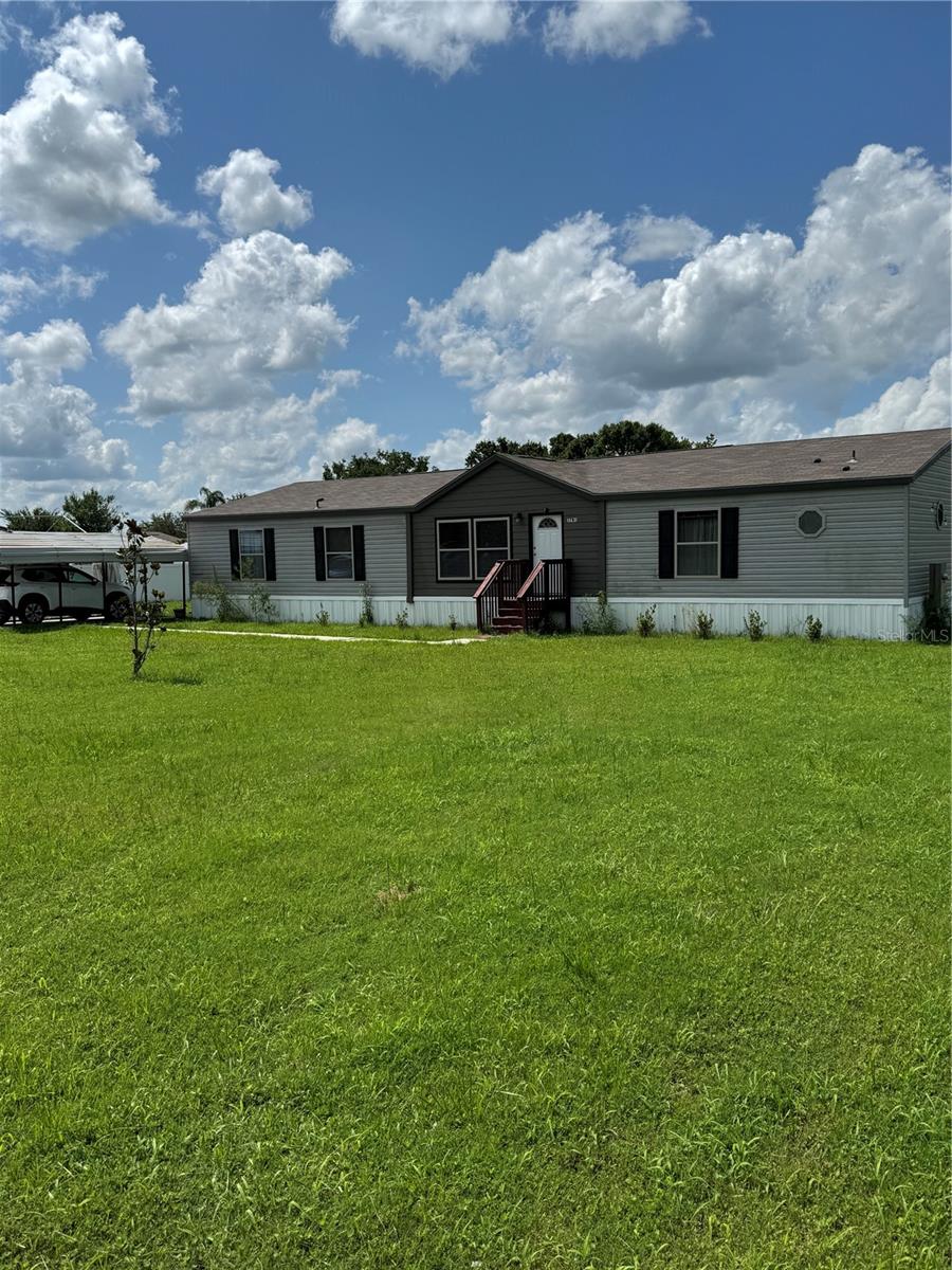 Over 1 acre this 2023 Manufactured home offers 4 large bedroom and 3 full bath plus 1 half bath. There is an inside laundry room and concrete driveway and sidewalk.