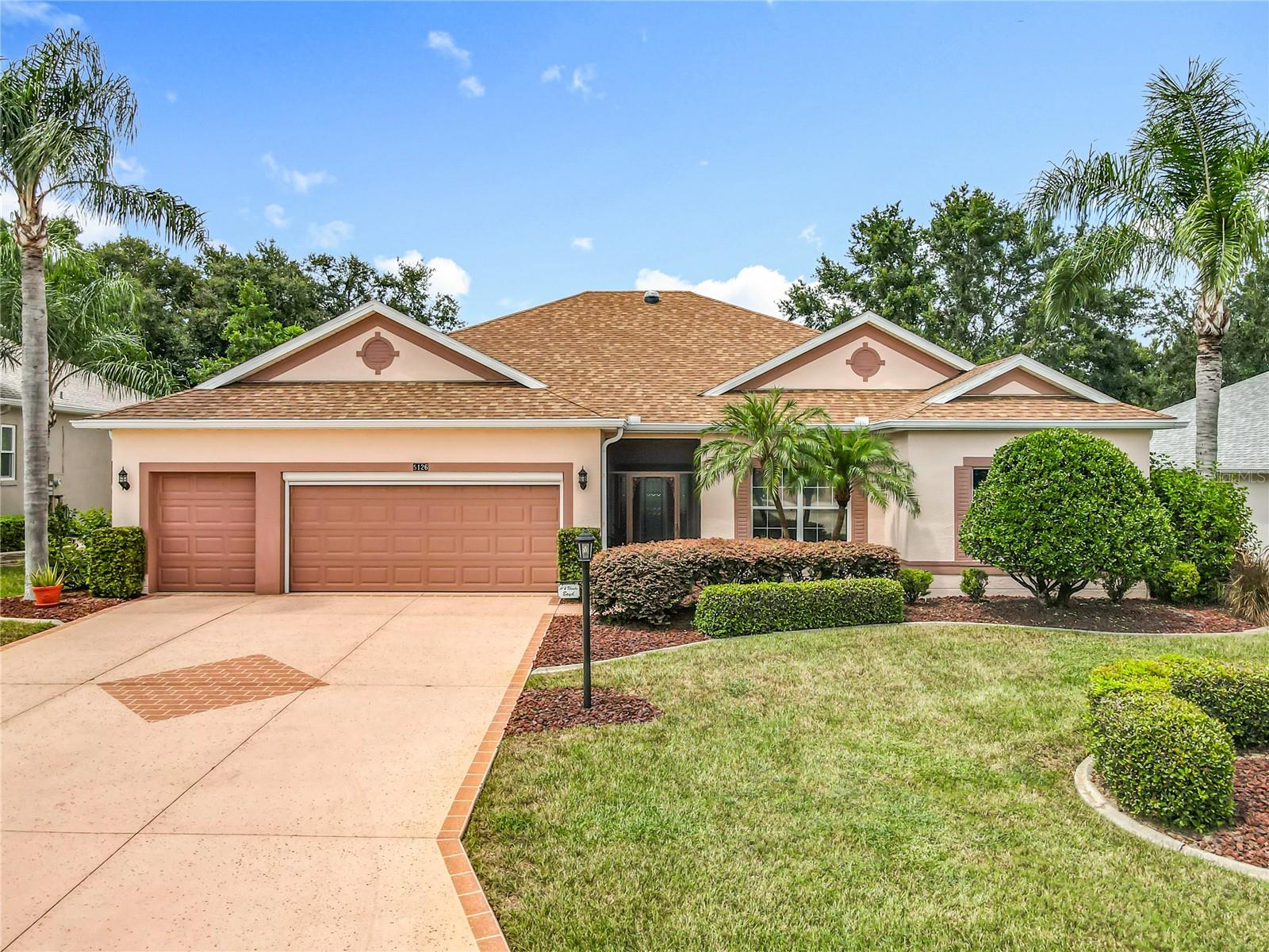 Welcome to your private retreat in the heart of the greens! This beautifully appointed pool home offers breathtaking views of the golf course, providing a serene and scenic backdrop from sunrise to sunset. Enjoy resort-style living with a sparkling private pool surrounded by lush landscaping and expansive patio space – perfect for outdoor dining, entertaining, or simply relaxing in total privacy. Inside, large picture windows and an open-concept layout create a seamless connection between the elegant interior and the stunning natural surroundings. Whether you're an avid golfer or simply love tranquil views and luxury amenities, this home offers the ultimate lifestyle experience. Gorgeous Custom Timberline Home. This beautifully upgraded Timberline model features luxury vinyl plank flooring throughout, offering both style and durability. The spacious layout includes 2 bedrooms, a den/office, and 2 full bathrooms, perfect for comfort and flexibility. Enjoy the convenience of an indoor laundry room and a generous 2.5-car garage, providing ample space for vehicles and storage. Additional highlights include custom wall textures and a freshly painted, custom-designed driveway that enhances curb appeal. A must-see home that blends function with refined finishes! Upgrades & Features: HVAC System: Upgraded in 2020, offering improved energy efficiency and year-round comfort. Roof: Replaced in December 2021, ensuring long-term durability and peace of mind. Water Heater: Recently installed, providing reliable and efficient hot water. Swimming Pool: Features a saline water system for a gentler swimming experience, a self-cleaning system for low maintenance, and has been recently refinished for a fresh, modern look.Chanticleer is a classic, beautiful, and elegant village where you’ll find amazing neighbors—whether you’re taking your dog for a walk or enjoying an afternoon board game.The Plantation at Leesburg – A Premier 55+ Active Lifestyle Community. Enjoy leisurely rounds of golf on two beautifully maintained 18-hole championship courses, or stay active on lighted tennis courts perfect for evening matches. Unwind by one of three sparkling pools and Jacuzzis, or embrace a healthy lifestyle with access to world-class fitness centers, volleyball, and pickleball courts. With over 100 planned activities each week, there’s always something exciting to look forward to—whether it’s social gatherings, fitness classes, or hobby clubs. The community is set against a backdrop of scenic, landscaped boulevards and tranquil lakes, offering the perfect setting for fishing, walking, or simply relaxing in nature.Three expansive clubhouses serve as hubs of activity and connection, while an on-site restaurant offers delicious dining just steps from your door. At The Plantation at Leesburg, everything you need to enjoy a vibrant, fulfilling lifestyle is right at your fingertips.