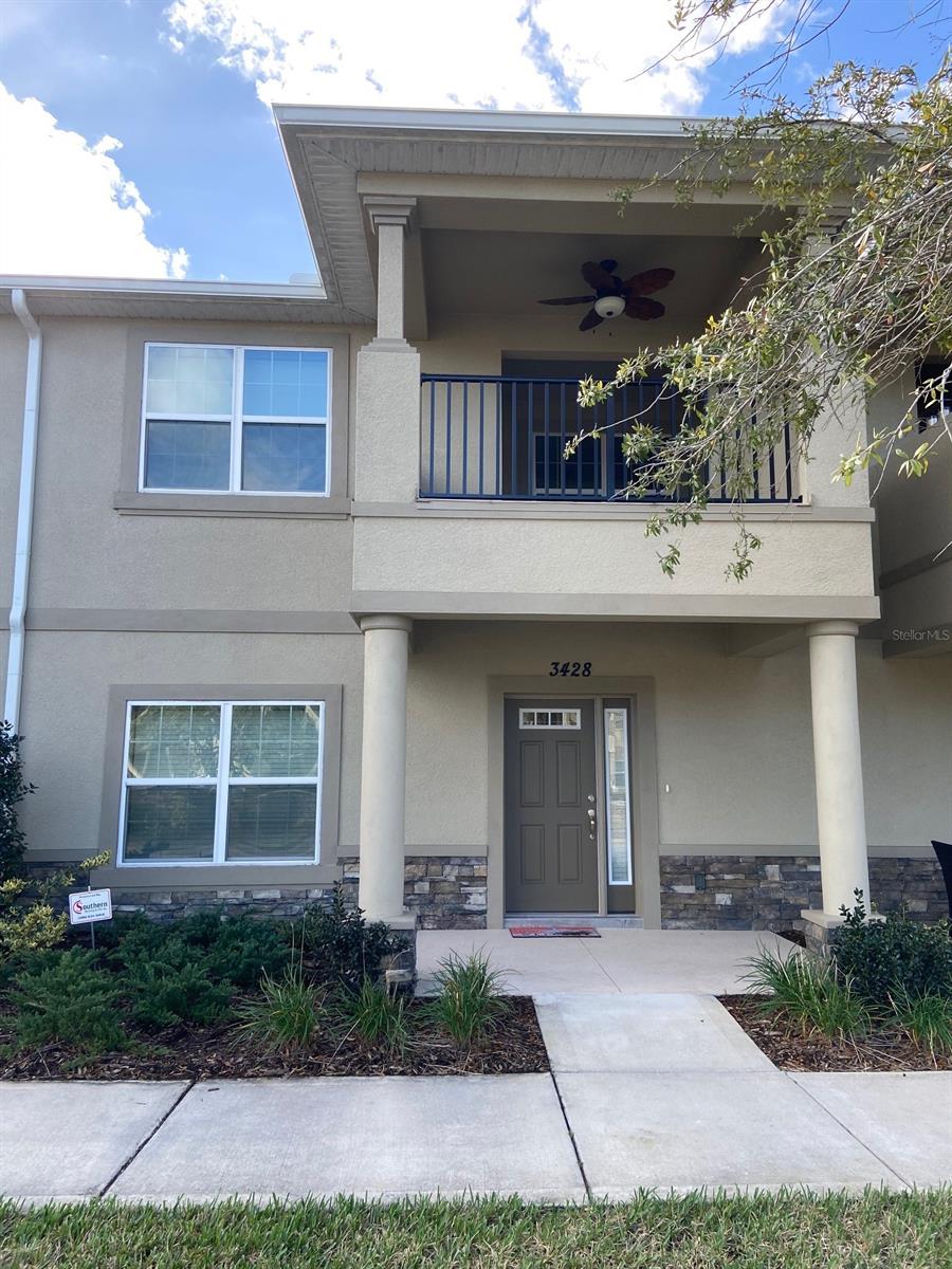 Looking for a great home to rent! This townhouse is almost brand new built in 2018 in Fountains East in Venetian Bay. 3 bedrooms, 2 ½ bathrooms, with master bedroom on the first floor provides ample living space for comfortable coastal living. Second floor area has 2 bedrooms, loft area and full bath, with a front balcony sitting area and a back screened balcony area. Home features include granite counter tops, porcelain wood look tile flooring on first floor, carpet on second floor, under cabinet lighting in kitchen. Privacy and quiet areas can be found in several places in this home, providing space for family and friends. Community features include swimming pool, shops, restaurants, 18 hole Championship golf course and clubhouse, landscaped common areas, parks, biking and hiking trails throughout the community, etc. Conveniently located within 4 miles to I 95 and 10 miles to the beach. Come check out this beauty today!!