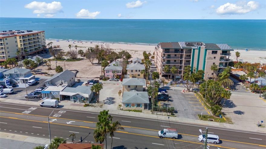 John’s Pass Village Activity Center. Multiple Parcels are available in this desirable commercial district in Madeira Beach. One of the area’s most popular vacation destinations, John’s Pass Village, is beloved by locals and visitors alike. With a variety of shopping and dining options, the Village also offers excursions and adventures on the land and sea! Choose a fishing charter, a Pirate Cruise, a sunset sail, watercraft rentals or just a stroll along the boardwalk – all right across the Boulevard from this Beach Side Site! Flexible, C-1 Zoning allows for endless opportunities for redevelopment within the District. The two parcels along Gulf Boulevard provide 80' road frontage. Existing structures include a 4unit apartment building and garage, as well as an open parking lot. The existing building experienced flooding in 2024. All appliances and equipment on the ground level have been removed, upstairs apartment is intact.  The John's Pass Village Activity Center (C1 Zoning) allows for a multitude of redevelopment opportunities.  Adjacent GULF FRONT property also available.