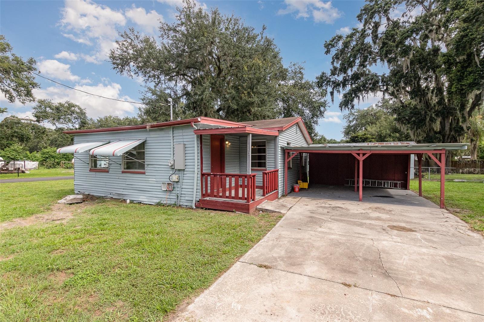 One or more photo(s) has been virtually staged. Welcome to the heart of historic Webster, Florida—a charming railroad and farming town founded in the late 1800s, where time moves a little slower and opportunity quietly waits. Just blocks from the century-old Webster Westside Flea Market and once surrounded by citrus groves, this 2-bedroom, 1-bath single-family home offers both character and potential. Whether you’re a first-time buyer or an investor looking to expand your portfolio, this property delivers. Set on a 6,750 sq. ft. corner lot in Johnson Subdivision, the home features 502 sq. ft. of living space and has been recently updated throughout. Inside, you’ll find refinished hardwood floors and a newly renovated kitchen with 2025-installed cabinets, countertops, and appliances. The central A/C was added in 2022, and the water heater was replaced in 2024. Additional updates include a newer roof (approx. five years old), a freshly repainted metal-roofed carport, and a separate utility room. Interior improvements continue with new drywall and ceilings in the living room, plus an ADT alarm system for added peace of mind. With public water and sewer, no HOA, and a Flood Zone X location (no flood insurance required), this home offers both flexibility and low overhead. Priced at $159,900—well below nearby comps—this is an ideal buy-and-hold, rental, or starter home in one of Central Florida’s most affordable and character-filled towns. A rare opportunity to own a piece of Webster’s history—and its future.
One or more photo(s) has been virtually staged.