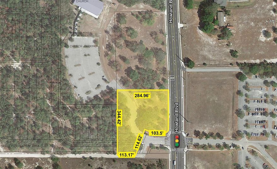 1.51 Acre Commercial Land in Deltona, FL. Property is located in front of Pine Ridge High School, few miles from Pride Elementary School and Heritage Middle School. Only few miles to State Road 415 and Interstate-4. Surrounded by dense residential communities and retail stores. Population of 97,000 within a 5-mile radius.