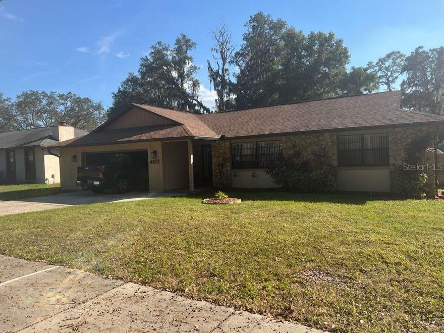 Welcome Home to this spacious 3 bedroom 2 bath home conveniently nestled in Oak Tree Village. This home offers a split floor plan with large master bedroom. The master bathroom feature his and hers sinks, stand up shower with two toilets, with one of those toilets a bidet.
The open living room & dining area is great for entertaining. The Kitchen is fully equipped with all appliances: new refrigerator, new
stove, microwave, and dishwasher.  Family room is separate with an elegantly tiled fireplace. The fenced back yard provides lots of space for entertaining. You can also host social gatherings out in the fully screened sunroom that is just right for game nights and for BBQ