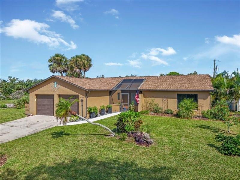 Just minutes from Venice’s world-famous beaches, this beautifully updated 3-bedroom, 2-bath gem delivers the perfect blend of style, comfort, and location! Tucked away on a quiet dead-end street and set on a spacious corner lot, this home offers privacy and charm in one unbeatable package. Inside, you’ll find an updated kitchen with modern finishes, refreshed bathrooms, and a quaint bonus room ideal for your home office or creative retreat. The eat in kitchen offers plenty of countertop space and updated stainless steel appliances including a wine fridge! Right off the kitchen is a large walk in pantry with open shelving perfect for those seeking extra storage. Step outside to the expansive screened-in lanai—perfect for morning coffee, evening cocktails, or year-round entertaining in the Florida sunshine. This home not only offers a large lot but it offers a fenced in yard right off the lanai on one side of the home. With a newer roof already in place, you can move right in and start living your dream Gulf Coast lifestyle. From sandy toes to sunset strolls, this East Venice beauty has it all!