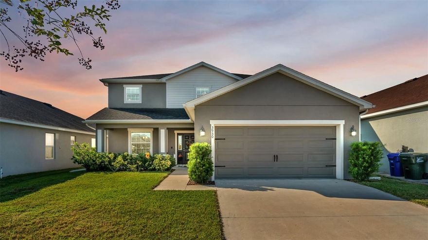 It's not very often that a home with SIX bedrooms comes to the market! With that being said, I am happy to introduce you to this beautifully designed 6-bedroom, 3.5 bathroom home. This home offers plenty of space for large families or those who love to entertain. You will love the curb appeal offered here and how cozy the front porch feels. Enjoy spending time here in your rocking chairs while reading a book or enjoying your morning coffee. Upon entry, you'll find a bright and welcoming atmosphere that features high ceilings and brand new, durable laminate flooring with a wood-look that extends from the dining room to the living room, kitchen, dinette, and staircase. Convenience meets function with a mud room, perfect for keeping shoes, bags, and daily essentials organized. Also located on the main floor is a half bath, which provides accessibility and convenience for guests while they visit. The open-concept living area, kitchen, and dining room boast tons of natural lighting- ensuring you always feel comfortable in this space and that your guests always feel welcomed. The kitchen provides ample counter space and storage, perfect for cooking and for gathering. The primary bedroom is located on the first floor and features brand new carpeting and an en-suite bathroom with a double sink vanity, private water closet, HUGE walk-in closet, plus an additional linen closet. Upstairs, you'll find a spacious loft and five other generously sized bedrooms. A Jack and Jill bathroom conveniently connects two bedrooms- ideal for family or guests. Step outside through the french doors to enjoy the covered and screened-in porch, perfect for relaxing or hosting gatherings while overlooking the backyard. The backyard is completely fenced in, and the backyard playset is also included as well if you'd like! Other awesome features of this home include: blinds throughout, ceiling fans in every bedroom, rain gutters, irrigation system, and in-wall pest system. With its thoughtful layout and spacious design, this home offers both comfort and functionality for everyday living. The community of Towne Park Estates Phase 2 features sidewalks for taking strolls, TWO community pools, playgrounds, benches along the lakes/ponds, a clubhouse, and even… a DOG park! Towne Park Estates is a highly desirable community in a great location! It is about 2 miles from Publix and close to Lakeside Village as well. Residents of the community always look forward to the annual SUN 'n FUN airshow that takes place across the street. Being able to watch the airshow in the comfort of your own yard is definitely a major perk that always brings the community together. Call today to make this house your home!