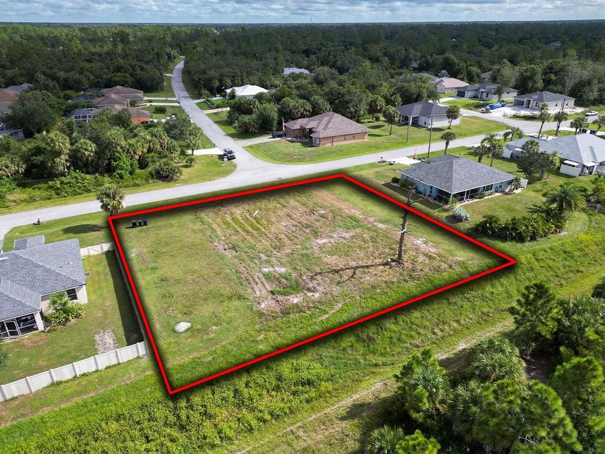 Rare opportunity to own a fully cleared ½-acre residential lot on Thurston Ave in North Port, Florida, positioned in a quiet neighborhood and backed by a peaceful greenbelt for added privacy. This oversized North Port homesite offers the kind of space, setting, and convenience that is getting harder to find, especially with the land already cleared and ready for the next step in the building process. This is not your average vacant lot in North Port. The property is high and dry, located outside of a flood zone, and offers a major head start for anyone looking to build a custom home, spec home, or long-term investment property. In North Port, land clearing typically cannot be completed without a building permit, which makes this already-cleared parcel a valuable advantage for buyers looking to save time, reduce upfront site prep headaches, and move more efficiently toward construction. Located in one of Southwest Florida’s fastest-growing cities, this Thurston Ave lot provides excellent proximity to everyday conveniences while still offering a quiet residential feel. Enjoy easy access to I-75, making travel to Sarasota, Venice, Port Charlotte, Punta Gorda, and Fort Myers simple. You are also just minutes from Publix, Starbucks, shopping, restaurants, schools, parks, medical offices, and other North Port amenities. With its ½-acre size, cleared condition, greenbelt backdrop, no flood zone location, and convenient access to I-75 and local amenities, this Thurston Ave property is a standout land opportunity in North Port, FL.