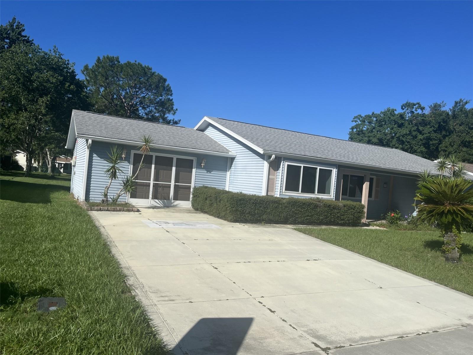 Welcome to this two bedroom, two bath home in the tranquil 55+ community of Oak Run. This house has been completely painted on the interior with wood laminate flooring through out. This solar home will keep your electric usage low. The back yard is for those who love the serenity overlooking a retention pond. The amenities are second to none with activities galore. You will enjoy the 6 swimming pools, 5 hot tubs, two fully equipped gyms, plus a restaurant. All very close to shopping and restaurants.