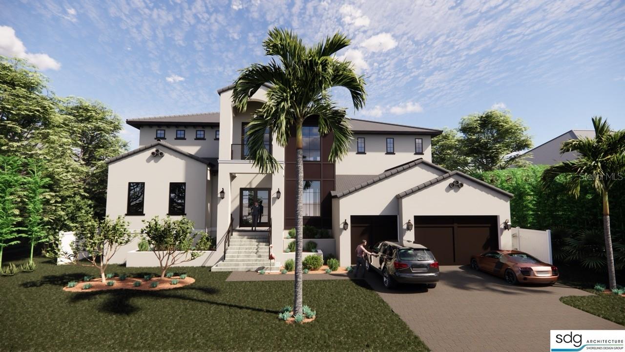 Pre-Construction. To be built. Customize Your Dream Home! This is your chance to own a brand-new waterfront masterpiece in Venetian Isles, built by Paragon Waterfront Properties, the premier name in luxury coastal living. Construction has not yet begun but can be completed in 10 months allowing the new owner to fully customize their finishes and create a home that reflects their personal style. This planned 5,000 square-foot residence will offer an unparalleled waterfront lifestyle with deep, protected water access. Inside, enjoy expansive spaces with 12-foot ceilings on the main level and 10-foot ceilings upstairs, complemented by floor-to-ceiling windows in water-facing rooms—great room, kitchen, den, and the luxurious primary suite—flooding the home with natural light. The three-car garage features extra-high ceilings and 9-foot doors, perfect for car lifts and ample storage. Customize the home to your taste in flooring, top-of-the-line appliances from Sub-Zero, Wolf, and Cove, and a choice of exquisite quartzite, marble, and travertine countertops. Custom cabinetry, built-ins, and millwork offer a personalized touch, while dual laundry rooms provide ultimate convenience. Meet with the expertise of Verve Design Co.—the acclaimed luxury interior design firm led by the award-winning sister duo Erin Nunnery and Keri Ferguson to finalize your signature design. This is a rare opportunity to design your waterfront dream home in one of St. Petersburg’s most coveted communities. Contact us today for more details and to begin selecting your custom finishes.