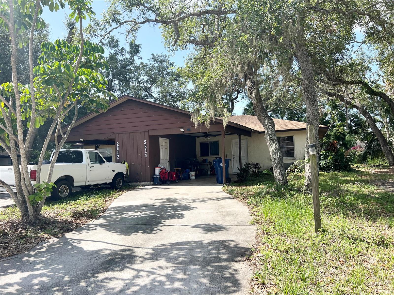 Great Investment Opportunity in East Bradenton! This duplex is located on a cul-de-sac that provides extra privacy and no through traffic. Explore this income-generating duplex at 2812 51ST AVENUE TER W, featuring 2 beds, 2 baths and 1 car Porch units each with their own indoor laundry room with extra storage located off the carport and private backyards. Two bathrooms on each side are difficult to find, don't miss the opportunity. Both tenants would like to stay. This property is separately metered for water and electricity, offering added convenience. Both units have tenants that have occupied this property for years.