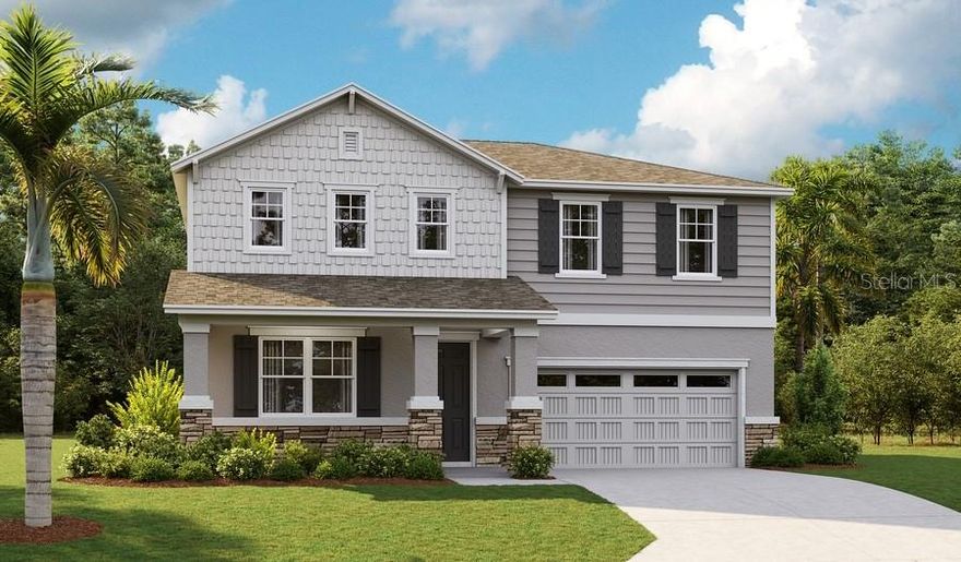 Under Construction. The two-story Tourmaline plan greets guests with a charming covered entry. On the main floor, you’ll find a bedroom and bathroom. A spacious great room, a dining nook and a well-appointed kitchen featuring an island and center-meet doors leading onto a relaxing patio are also included. Upstairs, discover a laundry, a large loft, an elegant owner’s suite boasting an immense walk-in closet and attached bath, and two secondary bedrooms with a shared bath. Options selected for this home include covered patio, main floor bedroom/bathroom, 2nd sinks in primary and guest baths, door at master bath, preplumb for laundry sink, windows at loft and primary bedroom, white cabinets, quartz kitchen countertops, etc. Contact us for a compete list and to see finishes selected for the home. ASK ABOUT BELOW-MARKET INTEREST RATES!