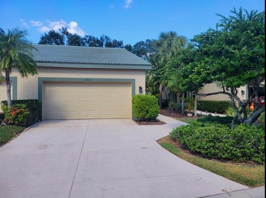 Beautifully maintained 2-Bed, 2 bath, 2-Car garage attached villa located in the gated community of Rosedale. Available fully furnished starting July 1st. This pet friendly home features a very large screened-in porch overlooking lake and trees offering a truly peaceful and private retreat. Optional memberships available for golf, tennis, heated pool and fitness center. Ideally located near shopping, dinning, pristine Gulf beaches, and Sarasota airport.