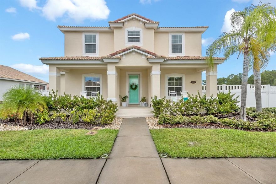 You will be amazed at how this lovely family style home has been maintained and updated. From the moment you enter will immediately notice the new wood style floors and ship-lap walls. With tasteful coastal colors and granite counters and stainless appliances just the beginning of the features to see. Large open floor plan with a huge master bedroom on the ground floor and 3 more bedroom upstairs. You have the laundry on ground floor as well. As you enter the back yard from you will simply say wow! Nearly a half acre lot (one of the largest in all the area) will allow for any size pool to be added if you like. The yard has a fire pit, custom paver over-sized patio and privacy fencing. Oh did I mention you can see the lake and water fountain from the back yard as well.This home is a true must see. All information is intended to be accurate but is not guaranteed. ;Water: City