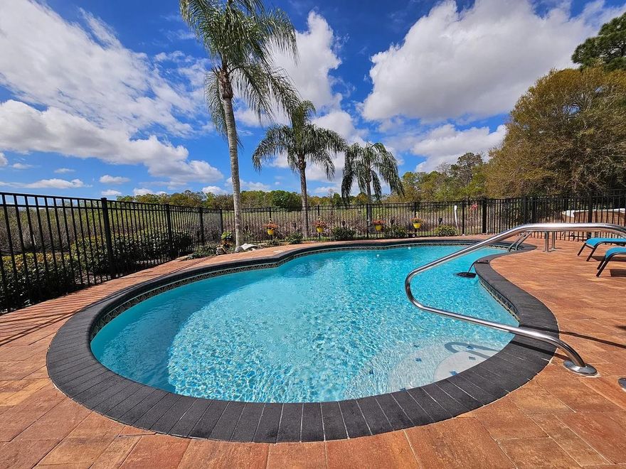 Enjoy Florida living at its best in this beautifully maintained 2-bedroom, 2-bath pool home, offered at $2,800/month with lawn and pool service included. This property delivers the lifestyle most renters are searching for—privacy, outdoor living, and a move-in ready space that feels like home the moment you walk in.

Inside, the home features a bright and open layout with high ceilings and an abundance of natural light. The living area flows seamlessly into the enclosed lanai, creating the perfect indoor-outdoor living experience. The kitchen is well-appointed with ample cabinetry, stainless steel appliances, and a functional layout ideal for everyday living.

Step outside to your private backyard retreat, with a pool and a expansive patio space overlook a peaceful, natural setting with no immediate rear neighbors. Whether you're enjoying your morning coffee, entertaining guests, or unwinding in the evening, this space is designed for relaxation and enjoyment.

The primary bedroom offers a comfortable retreat, while the additional bedroom provides flexibility for guests, a home office, or additional living space.

Lawn care and pool service are included in the rent, making for a low-maintenance lifestyle.