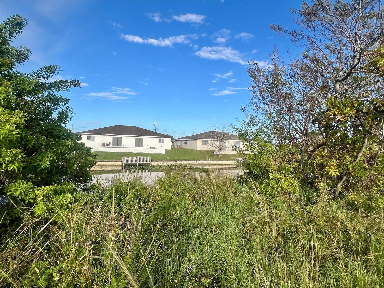 Very nice lot on a good sized canal with a western rear exposure in a fast developing area.