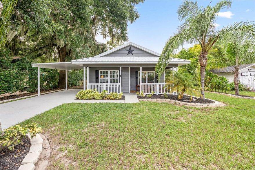 Welcome to 16 Davis Avenue in Umatilla, Florida, where modern updates meet everyday comfort!

This beautifully remodeled 3-bedroom, 2-bath home offers 1,222 square feet of living space on a 0.17-acre lot. Built in 2014 and thoughtfully updated, the home is move-in ready with tasteful finishes and practical upgrades throughout.

The interior features luxury vinyl plank flooring, complemented by fresh interior and exterior paint. Every detail has been carefully considered to create a bright, inviting atmosphere that feels brand new.

The home is equipped with a tankless water heater installed in 2021, ensuring endless hot water, and a durable metal roof designed for long-lasting protection. Outside, a three-zone irrigation system with timer keeps the landscaping lush and low-maintenance.

A standout feature of this property is the oversized storage shed, partially converted into a versatile man cave with air conditioning and water access (not currently connected). The remainder of the shed provides ample space for storage, tools, or yard equipment.

Situated in a quiet neighborhood just minutes from shopping, dining, and local conveniences, this property is ideal for first-time buyers, downsizers, or anyone seeking a comfortable Florida retreat.