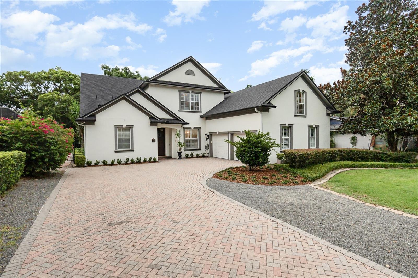 THIS HOUSE CHECKS ALL OF THE BOXES!!!
Situated on a quiet one-way street in Winter Park and recently renovated is this 4 bed, 3 full 2 half bath home built with style and elegance. From the 10’ ceilings to Brazilian cherry floors, a gourmet kitchen, screened pool and generous bonus room above the oversized garage with tons of storage, this home has it all.
The impressive gourmet kitchen provides plenty of room for entertaining on almost any scale, with its natural wood cabinets, center island, 48” dual fuel six-burner range (2024), wine fridge and built-in refrigerator. The kitchen shares space with an oversized dine-in area and family room with fireplace. Newly enlarged windows (2025) flank the gas fireplace adding loads of natural light to the space.
Other important updates include a new roof (November 2023), new pool pump (2024), refreshed garage floor (2025), freshly painted two-car garage (2025), Schlage lock sets and door knobs throughout interior and exterior (2025), and updated landscaping (2025).
This truly is a beautiful home with luxurious details throughout, including French doors leading from the primary bedroom room and the family room to the screened pool, high-end flooring, elegant crown molding and millwork, a 1/2 pool bath and tray ceiling and California Closets in the owner’s suite.