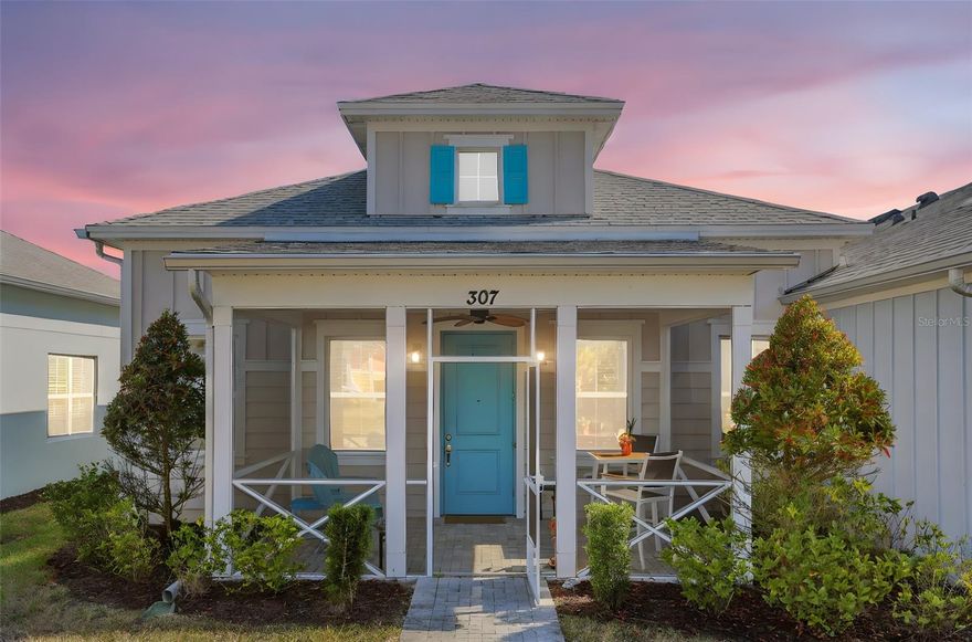 Experience the ultimate resort lifestyle with this stunning Bamboo model cottage in the world renowned Latitude Margaritaville Daytona Beach. This premier 55 plus gated community is designed for those who want a daily vacation inspired by the music and spirit of Jimmy Buffett. Best of all, this home can come completely furnished, making it a truly turn key opportunity to start living your best life the moment you receive the keys. 

The Bamboo, a jewel of the Conch Cottages Collection, is designed for those who want low maintenance living without sacrificing luxury. This bright and airy floor plan features two spacious bedrooms, two full baths, and a two car garage. With 1,160 square feet of open concept living, you'll enjoy high ceilings, a large kitchen island perfect for entertaining, and a charming front porch where you can sip your morning coffee or evening margarita.

The amenities here are truly world class. You'll have access to the Paradise Pool, a massive resort style lagoon with beach entry and tiki huts, as well as the state of the art Fins Up! Fitness Center which includes a relaxing spa and a dedicated indoor lap pool. For those who stay active, the pickleball and tennis courts are legendary. Your furry friends are treated like VIPs too, with a dedicated pet shop and Barkaritaville amenities on site. The Workin' N' Playin' Center even features a barber shop and hobby rooms to keep your social calendar full.

In this community, your golf cart is your primary mode of transportation. Leave the car in the garage and join the parade of carts heading to the vibrant Town Square. Drive over to the Latitude Bar & Chill for a cheeseburger in paradise, then head to the Town Square Bandshell for nightly live music and dancing under the stars.

Location and security are paramount here. Enjoy the benefit of gated security and the ultimate convenience of a Publix located right outside the community gates. It is perfectly accessible by golf cart for a quick grocery run. You also have access to the private oceanfront beach club via a community shuttle. Stop dreaming and start living the lifestyle you earned. This Bamboo model is your ticket to a community where the sun is always shining, the music is always playing, and the next party is just a golf cart ride away.