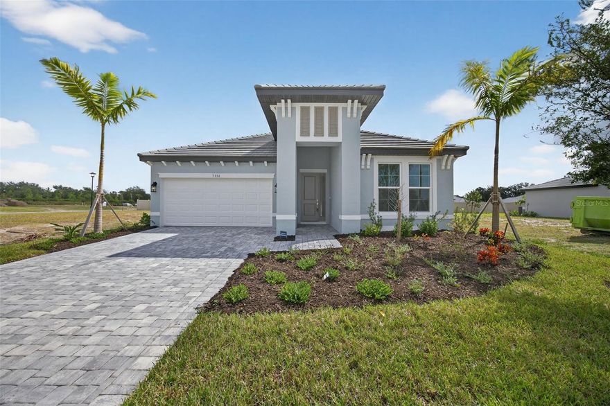 Welcome to Hawkstone!  This brand-new, never-lived-in single-story rental home was built in 2025 and is located in Sarasota’s desirable Skye Ranch school district.
This modern home features three bedrooms, two bathrooms, an open kitchen, dining area, and spacious great room with sliding glass doors leading to a covered lanai—perfect for enjoying Florida’s beautiful weather. Everything is new and under warranty, giving tenants peace of mind and a truly worry-free living experience.

The primary suite includes a large walk-in closet and private bath with dual vanities and a spacious shower. Two additional bedrooms and a full bath are conveniently located off the main hallway, providing flexibility for guests, family, or a home office.

Make yourself at home at Hawkstone, a charming community of new single-family homes in Sarasota with easy access to a variety of exciting attractions nearby. Ideally located just off State Road 72 and only five minutes from Interstate 75, Hawkstone offers the perfect blend of tranquility and convenience. Residents will enjoy quick access to Downtown Sarasota, Lakewood Ranch, some of Florida’s most beautiful beaches, and highly rated schools.

Grounds maintenance is included in the rent, while tenants are responsible for water, electric, internet, and cable services. For leasing, first, last, and security deposits are required for move-in, along with a $100 application fee per adult. The owner prefers no pets but will consider small animals on a case-by-case basis.

Stylish, efficient, and move-in ready, this 2025 Hawkstone home offers comfort, quality, and an unbeatable location in one of Sarasota’s most desirable new communities.