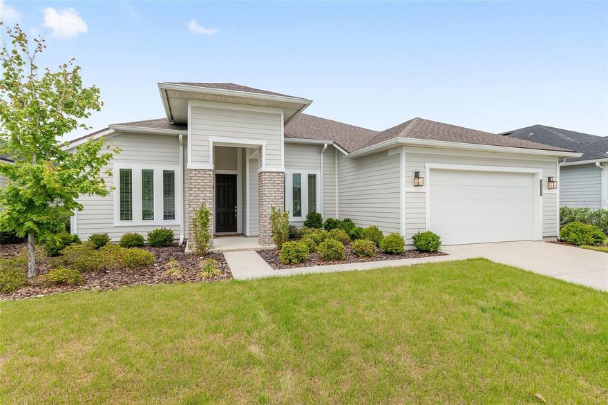 One or more photo(s) has been virtually staged. Welcome to this beautifully crafted 3-bedroom, 2-bath custom home located in the desirable Oakmont subdivision. From the moment you arrive, the expansive covered entryway creates a warm and elegant first impression. Inside, a spacious foyer leads to a charming formal dining room, perfect for hosting gatherings, alongside a versatile flex space ideal for a home office, sitting area, or playroom.
Designed with both comfort and style in mind, the open floorplan features high and tray ceilings, enhancing the sense of space. Large windows throughout flood the interior with abundant natural light, amplifying the bright and welcoming atmosphere. The split-bedroom layout ensures privacy, with the primary suite serving as a peaceful retreat. This spacious suite offers a large walk-in closet, double vanities, a separate oversized shower, and a relaxing soaking tub.
The home’s wide, open living areas flow seamlessly, making it ideal for both everyday living and entertaining. A conveniently located laundry room adds to the home’s functionality. Step outside to the covered lanai—an inviting outdoor living space perfect for year-round enjoyment. The expansive lot provides additional room to relax, garden, or entertain, offering a rare combination of space and privacy.
Residents of Oakmont enjoy access to exceptional community amenities, including a playground, clubhouse, beach-style pool, and fitness center, making this home not just a place to live, but a lifestyle to love.