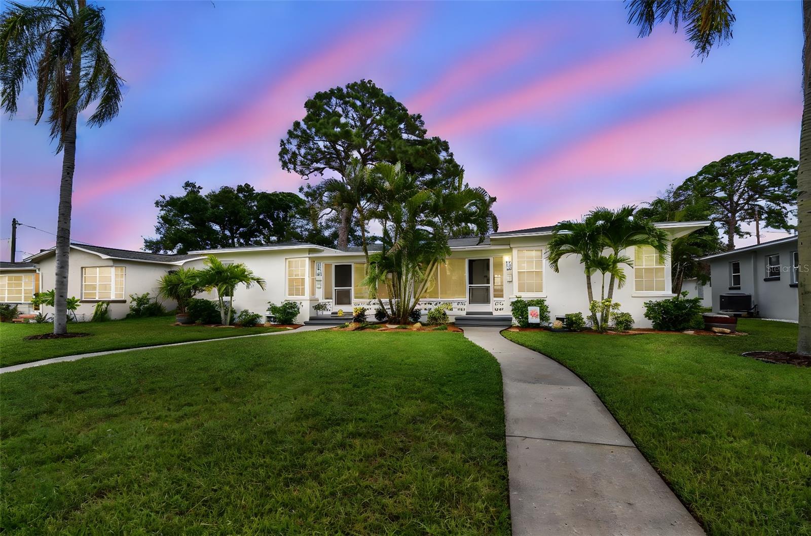 Located in the highly desirable Snell Isle neighborhood overlooking the Vinoy, this fully remodeled 2-bedroom, 2-bath home with a 1-car garage offers exceptional value in an unbeatable location—just steps from the Snell Isle Bridge and minutes to vibrant downtown St. Petersburg. The home boasts excellent curb appeal, plenty of off-street parking, and a bright, open layout filled with natural light. Beautifully restored hardwood floors flow through the main living areas, complemented by a front bonus room perfect for a home office, reading nook, or workout space. The brand-new kitchen features crisp white shaker cabinetry, sleek quartz countertops, and stainless steel appliances. Both bedrooms are generously sized, and the two full bathrooms are stylish and move-in ready. At the back of the home, an additional bonus room offers the perfect spot for morning coffee or evening relaxation. The private backyard provides easy access to the garage, which offers ample storage. Whether you’re seeking a full-time residence or a seasonal retreat, this turnkey home in one of St. Pete’s most prestigious neighborhoods is a rare find. You won’t find a better place to call home.
