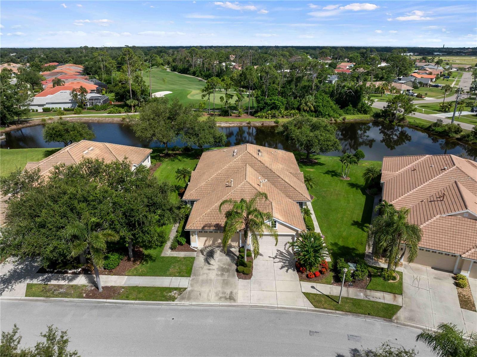 BEST PRICED HERON CREEK VILLA WITH LAKE VIEWS – FURNISHED & MOVE-IN READY!
Discover the perfect blend of elegance, comfort, and low-maintenance living in this beautifully furnished 2-bedroom, 2-bath villa with a bonus room, located in the highly sought-after gated community of Heron Creek Golf & Country Club.
Step into a bright and welcoming great room with an open-concept design, ideal for entertaining or simply relaxing. A versatile bonus room with decorative columns provides flexible space for a home office, den, or hobby area. Peace of mind comes included—a WHOLE HOUSE GENERATOR is already installed.
The kitchen is a chef’s dream, featuring granite countertops, stainless steel appliances, a gas stove, ample cabinetry, a cozy breakfast nook, and a charming decorative backsplash. The adjacent dining area is bathed in natural light from large windows, creating a warm and inviting space for meals.
Throughout the main living areas, stylish wood-look ceramic tile plank flooring combines durability with modern flair. The spacious master suite offers tray ceilings and a luxurious en-suite bathroom with dual sinks, a large tiled walk-in shower with seating, and elegant finishes. The guest bathroom includes a walk-in bathtub for added comfort and accessibility.
Unwind in your extended screened lanai as you enjoy tranquil lake views and Florida’s beautiful sunsets. It’s the perfect outdoor retreat.
Heron Creek offers a resort-style lifestyle with a 21,000 sq/ft clubhouse, 27-hole championship golf course by Arthur Hills, tennis courts, fitness center, heated pool, and vibrant social calendar. Choose from three flexible membership options to suit your lifestyle.
Conveniently located near Coco Plum Shopping Plaza, Wellen Park, and the Atlanta Braves Spring Training Stadium, you’ll enjoy easy access to dining, entertainment, and shopping.
Additional perks include furnishings included, a home warranty for the new buyer, and maintenance-free living so you can truly enjoy every day like it’s a vacation.
Schedule your private showing today and start living the Heron Creek lifestyle!