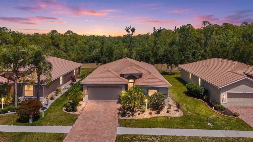 Privately set on a peaceful wooded homesite, this DR Horton Pembroke model presents a rare opportunity with an assumable 2.625% VA loan—an exceptional advantage in today’s market.



Offering 3 bedrooms, 2 bathrooms, and a bright open-concept design, the home is both inviting and effortlessly livable. A screened lanai creates a serene outdoor extension of the living space, while fresh exterior paint and a newly screened front entry enhance its polished curb appeal.



Thoughtfully selected updates include tile throughout, GE appliance package, Corian countertops, whole-house surge protector, cellular signal booster, closet organization and more, blending comfort with modern convenience.



Located within the gated community of Talon Bay, residents enjoy low HOA fees with cable and internet included, along with access to resort-style amenities—all with no CDD fees.



A refined offering that pairs privacy, quality, and a unique financing opportunity in one of the area’s most desirable communities.