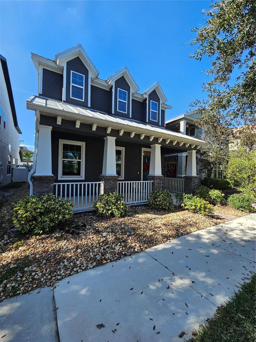 Come see this beautiful place. This immaculate home features include over 2,100 square feet of living space, a desirable Kitchen with 42" Cabinets and Granite, Stainless Steel Appliances, Beautiful Backsplash, engineered hardwood flooring on the first floor, vinyl on the second floor, ceramic tile in bathrooms and laundry, screened-in patio porch with a ceiling fan, an elegant courtyard, and much more. New refrigerator is 2022, water heater replaced in 2020, AC replaced in October 2021. This home is a great money saver! It is equipped with fully warranted solar panels that pays just $30.00 in electric bills. These panels are not your average solar panels; they are German technology USA made panels with top notch microinverter systems saving you thousands of dollars in utilities throughout the years!! Whether you are a first-time home buyer, investor, or a starter family this home checks all of the boxes. Wonderful Location, A Rated Schools, Shopping & Restaurants will meet all of your buyer's needs. Located within a short distance to Sunset Park Elementary, minutes to Windermere High School, CR 535, Windermere preparatory, Windermere villages, the Butler Chain of Lakes, and just 15 minutes to Disney. Book your showing today!