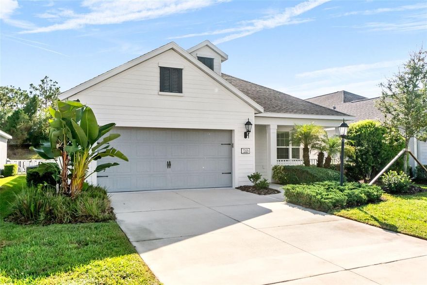 Welcome to this beautifully maintained Fresh Spring model by Neal Communities in the sought-after Ridge at Crossing Creek. Built in 2018 and barely lived in, this 3-bedroom, 2-bath home offers 1,814 sq ft of thoughtfully designed living space plus a versatile den, perfect for a home office or creative retreat. An open floor plan with crown molding, recessed lighting, and neutral finishes flows into a gourmet kitchen featuring granite counters, stainless steel appliances, and an inviting island for casual dining or entertaining. Triple sliding doors lead to a covered and screened lanai overlooking a fenced yard with peaceful preserve views, creating a seamless indoor-outdoor experience. The spacious primary suite includes a large walk-in closet and a spa-inspired bath with frameless glass shower and stone counters. Additional highlights include an extended garage, laundry room, and energy-efficient windows. The gated community offers a pool, grilling area, and walking trails with no CDD fees and low HOA dues, all just minutes from shopping, dining, I-75, and Gulf Coast beaches. Move-in ready and easy to show, schedule your private tour today!