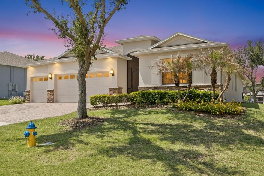 Welcome to 2892 Sandy Cay Street in the sought after 55 plus community of Heritage Hills! Located on a 1/4 acre corner lot this Monroe model is very sought after for the spacious rooms and floor plan! The 3 bedrooms and 3 bathrooms plus office with formal living room and dining room make this a perfect home for entertaining. The extended screened lanai with pavers is the place to relax and enjoy the outdoors! You will love the beautiful engineered hardwood flooring in the main living area and office! NEW ROOF in 2024! NEW HVAC in 2025! Fabulous split bedroom floor plan works out great for guests! One of the bedrooms has it's own private bathroom! 3 solar tubes add additional light to the rooms! The rooms are all spacious! The window coverings stay as well as all the appliances including the washer and dryer. The kitchen has plenty of cabinets and granite counter tops with a breakfast bar and separate breakfast nook! The primary bedroom features 2 walk in closets and sliding doors to the lanai! The primary bath has a dual sink vanity with granite countertops, a soaking tub and walk in shower! There is a 3 car garage for additional storage! You will enjoy this quiet neighborhood! Heritage Hills amenities include a heated pool and spa, pickle ball, tennis, basketball, bocce ball, shuffleboard, clubhouse with planned activities, lots of clubs to join, fitness center, art and crafts room, billiard room, card room and ballroom for holding events. Exterior is painted every 6 years, Spectrum cable and high speed internet and yard maintenance is included in the HOA fee! There is a 5 mile walking trail around the community. Call today for your private showing!