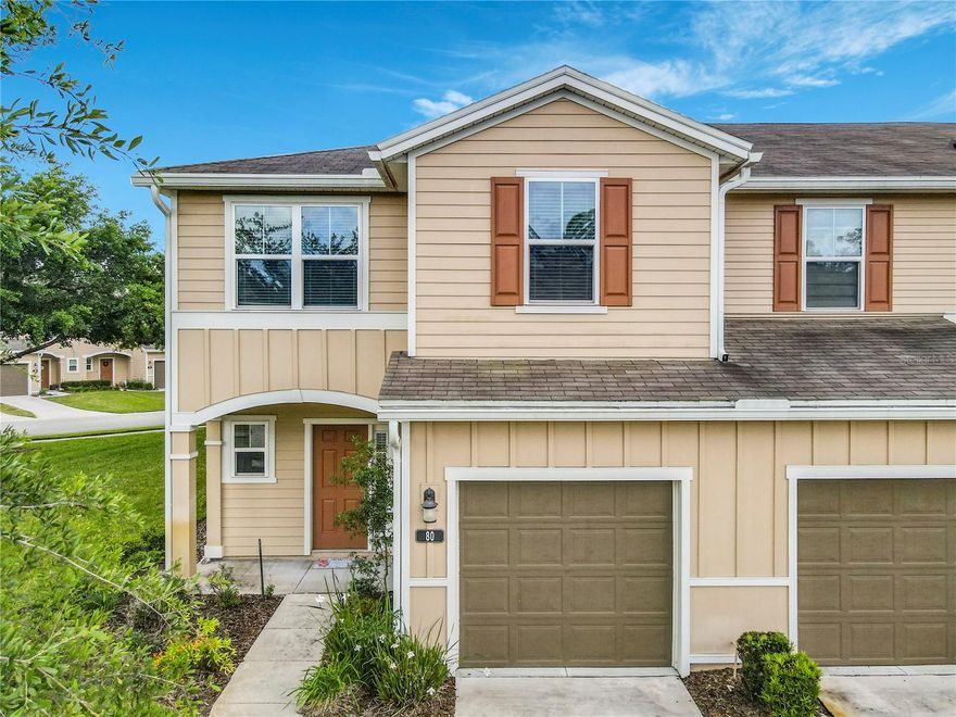 Beautifully upgraded corner-unit townhome built in 2020, offering modern comfort and thoughtful design in a prime location near beaches and shopping.  Situated on a large corner lot, this former model home showcases premium upgrades throughout. The open-concept floor plan features luxury vinyl flooring that flows seamlessly through the main living areas, creating a bright and inviting space perfect for both everyday living and entertaining.  The kitchen is a standout, complete with sleek granite countertops and a contemporary air fryer oven—ideal for home chefs looking for both style and function. Step outside to a private, tinted screened-in patio, perfect for relaxing year-round while enjoying added privacy and comfort.  Upstairs, the spacious primary suite offers a spa-like retreat with a large rain shower head and upgraded finishes that elevate the entire experience.  Additional highlights include  2 WiFi-enabled thermostat for smart climate control and a UV light system installed in the A/C unit for enhanced air quality.  With its premium lot, modern upgrades, and unbeatable location close to beaches, shopping, and dining, this home truly offers the best of Florida living.

Schedule your private showing today!