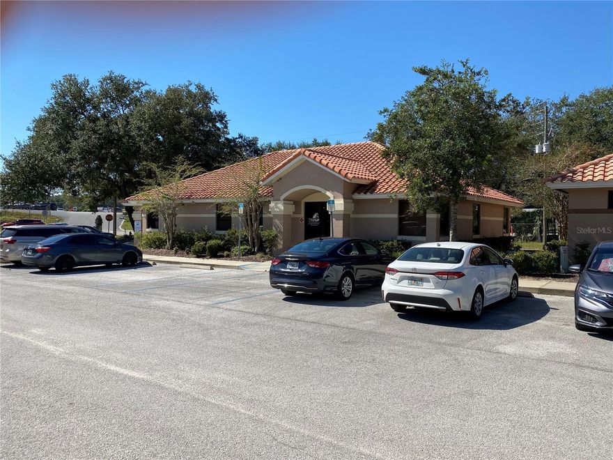 Professional office space in Park Centre at $18/SF, Modified Gross Lease. Property conveniently located between The Villages and Leesburg with easy ingress/egress. This unit has 3 offices (or 2 offices and a conference room), lobby, reception desk/area, and 1 bathroom - see floor plan in pictures. Plenty of parking in this professionally maintained office complex with signage on Hwy 441/27 and Picciola Cutoff.