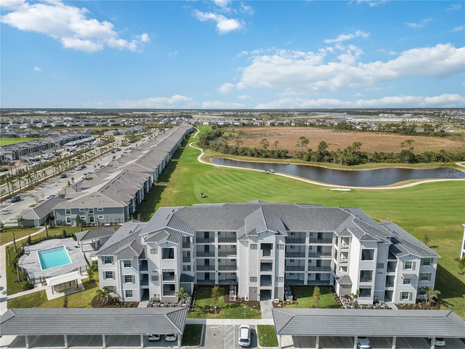 You can't deny yourself the opportunity of New Construction Living at the Center of the Most Modern and Versatile design you will find in the Venice Area. Wellen Park Subdivision delivers not only endless options of Community Living Experience but also, Sports, Entertaiment, Golf and much more. That is where you want to be, Wellen Golf and Country Club new build choices will meet all your expectations and more.
Comfortable Two Bedroom, Two Bath, with 1,150 square feet of living space with modern touches and an attention to detail with comfortable interior colors and sharp white cabinets making the kitchen light and open. A minimalistic Approach to urban living without leaving behind the peaceful atmosphere of a New Built Country Club space. The kitchen is appointed with stainless-steel appliances, quartz counter tops, and a breakfast bar for starting each day with a Cup-of-Joe. The Master bedroom is spacious with walk-in closets and adjoining luxury private master bath with walking closet, glass enclosed walk-in shower, sink and great light to make it simple to start your day. The Second bedroom nicely situated with main bathroom outfitted with combination tub and shower. This home offers carport parking, plenty of overflow parking spaces, elevators, screened patio with a stunning Golf Course Views and more.
We are working with a very motivated landlord ready to offer you this brand new, never lived in property for a year or longer at a very realistic price so do not hesitate to contact us, let's talk about what you need and we will find a way to offer you a deal that will value your requirements while it matches you with the correct property.
~Included in rent: Landscaping and HOA Fees.
~Community: Club house, Community Pool and patio Area, Fitness Center, Tennis & Pickle Ball Courts, Bocce & Pickle Ball Courts, Golf.
~Pets: Small Dog considered.