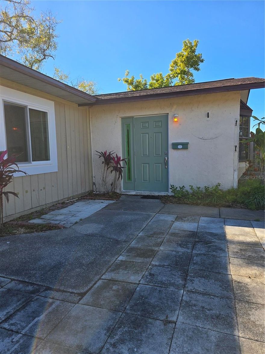 Ideal West Bradenton location for this adorable one bedroom one bath apartment with private entrance and parking.  Enjoy being close to the beaches and shopping and dining, area golf courses and parks. Walkable to distance to bus stops. This rental comes with a small shed for storage, plus there is a walk-in closet in the bedroom. The kitchen living room combo has a large breakfast bar. Lots of cabinet and pantry space will allow you to freely create in the kitchen. The full bathroom has a walk-in shower with grab bar. All utilities included in the monthly rent: Internet, cable, water, sewer, trash, electric, and lawn care. There is a large private driveway and a private front paver patio. Perfect spot for your morning coffee. The side patio is completely fenced and is a good spot to store your bikes and toys or sit for alfresco dining. Shared laundry area at no additional costs.