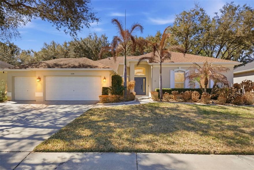 Welcome to 3209 Partridge Point Trail! This exceptional home is located in the highly desirable Twin Lakes community of Valrico offering a convenient commute to Tampa and a setting that blends privacy with lifestyle. Perfectly positioned on a premium cul-de-sac lot near the back of the neighborhood, this property enjoys a rare and peaceful backdrop with a park directly across the street, providing open views and a place for everyday enjoyment.

Upon entry, you’re immediately drawn to stunning pool views that set the tone for the home. Formal living and dining rooms are generously sized and finished with wood flooring, creating elegant yet comfortable spaces for entertaining. The heart of the home features an open kitchen and family room layout, ideal for gathering and daily living. This light-filled space offers cathedral ceilings, wood floors, and built-in features. 

The kitchen is well-appointed with wood cabinetry, granite countertops, a built-in desk, and stainless steel appliances, offering both functionality and style.

The primary suite is thoughtfully positioned on its own wing of the home and features wood flooring, crown molding, a sitting area, and dual California walk-in closets. The en-suite bath includes a jetted garden tub, separate shower, and dual vanities; creating a relaxing retreat.

Three additional bedrooms and two full baths provide flexibility for family or guests, including a convenient pool bath. A dedicated office at the front of the home offers the perfect space for working from home or quiet study.

Step outside to the screened lanai where a sparkling saltwater pool and spa await. With ample space and privacy, this outdoor oasis is perfectly suited for entertaining or enjoying Florida living year-round, truly the finishing touch on this stunning home.
