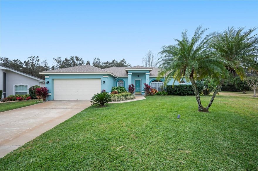 Welcome to this beautifully maintained 3-bedroom, 2 bath home with a Florida room, located in the gated Oakwood Golf Club community in Lake Wales, FL. Tucked away on a quiet cul-de-sac, this home offers privacy and a peaceful setting with a serene wooded view in the backyard. Inside, you’ll find a combination of carpet and luxury vinyl flooring throughout, both installed four years ago. The interior was fully repainted four years ago, with the exterior refreshed just two years ago. The roof was replaced four years ago, and the hot water heater is only two years old, offering added peace of mind. The kitchen includes thoughtfully updated appliances, including a microwave (2 years old) and dishwasher (3 years old), with the washer and dryer conveying and just three years old. A water softener installed four years ago adds extra convenience. The spacious Florida room provides the perfect place to relax or entertain year-round. The primary suite features a walk-in shower and a walk-in bathtub for comfort and accessibility. Step outside to a large, private backyard with new landscaping and tranquil wooded views. A BBQ pit, area rug, and dining set will convey, making this home move-in ready. Enjoy the security and lifestyle of a gated golf community while being close to local shopping, dining, and amenities. This well-cared-for home is a must-see—schedule your private showing today.