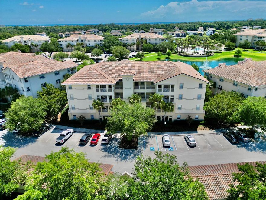 Welcome home to the beautiful Tidelands community on the Intracoastal, where Florida living is at its finest. Enjoy resort-style amenities including scenic walking trails, pools, docks, tennis, fitness center, and more. This move-in ready 3-bedroom, 2-bath third-floor condo offers beautiful views of the lake, pool, and Intracoastal Waterway.

Step inside to find bamboo flooring, high ceilings, and a spacious open layout filled with natural light. A large three-panel sliding glass door leads to the private patio, creating the perfect flow for relaxing or entertaining. The upgraded kitchen opens to the dining area and comfortable living room, while the split-bedroom floor plan provides privacy for both owners and guests.

The spacious primary suite features its own patio access, two closets, and a well-appointed bathroom with dual sinks and a walk-in shower. Recent 2023 updates include fresh interior paint, lighting, ceiling fans, soft-close cabinet hardware, a new disposal, and more. This is an easy, low-maintenance coastal retreat in one of the area’s most desirable waterfront communities.