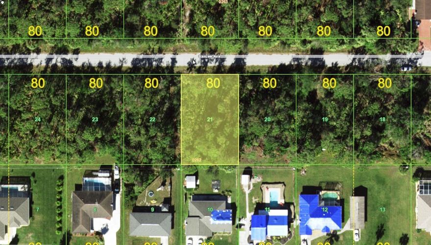 Located in the popular Ollie's Pond Park area, this standard 10,000 sq. ft. lot is worth a look. There are some nearby homes, and a newer one just a couple of lots away on the other side of the street. With no Deed restrictions or HOA, it could be the ideal spot for your new home, with natural surroundings. Or hold as an investment for the future. Easy access to all local amenities in Murdock, for shopping, dining, entertainment, etc. Spring Training for the Tampa Rays, and the Charlotte County Fairgrounds are within a short drive. Head west to Englewood Beach, historic Dearborn Street, or Boca Grande, just 30-45 minutes away. Come enjoy the Florida lifestyle, and NO SNOW!