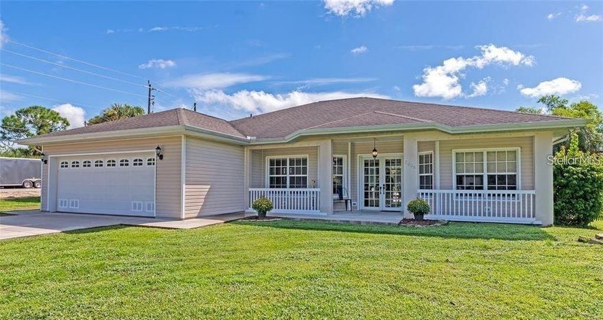 Welcome to this captivating 3 bedroom, 2 bath residence is truly a hidden treasure. Ready for immediate move-in, seize your chance to live the quintessential Florida lifestyle. Ideal for both outdoor lovers and those who cherish their indoor sanctuary, this home caters to every preference. Enjoy fishing from your personal dock or setting sail for the Gulf of Mexico. The pool, with its tranquil waterfront view, is perfect for leisurely days basking in the sunshine. The interior's open layout bathes in natural light, with vast windows and sliding doors opening to the lanai, creating the perfect setting for gatherings. The master suite is expansive, featuring a dual-sink ensuite and space for a vanity setup. Two more bedrooms share a bathroom equipped with a shower/tub combination. A dedicated laundry room near the kitchen enhances the home's convenience. Its prime location guarantees swift access to shops, eateries, and transportation. The sandy shores of Boca Grande and the training camps of the Tampa Rays and Atlanta Braves are just a drive away. Seize the opportunity to claim this waterfront sanctuary as your own – transforming every day into a perpetual vacation.