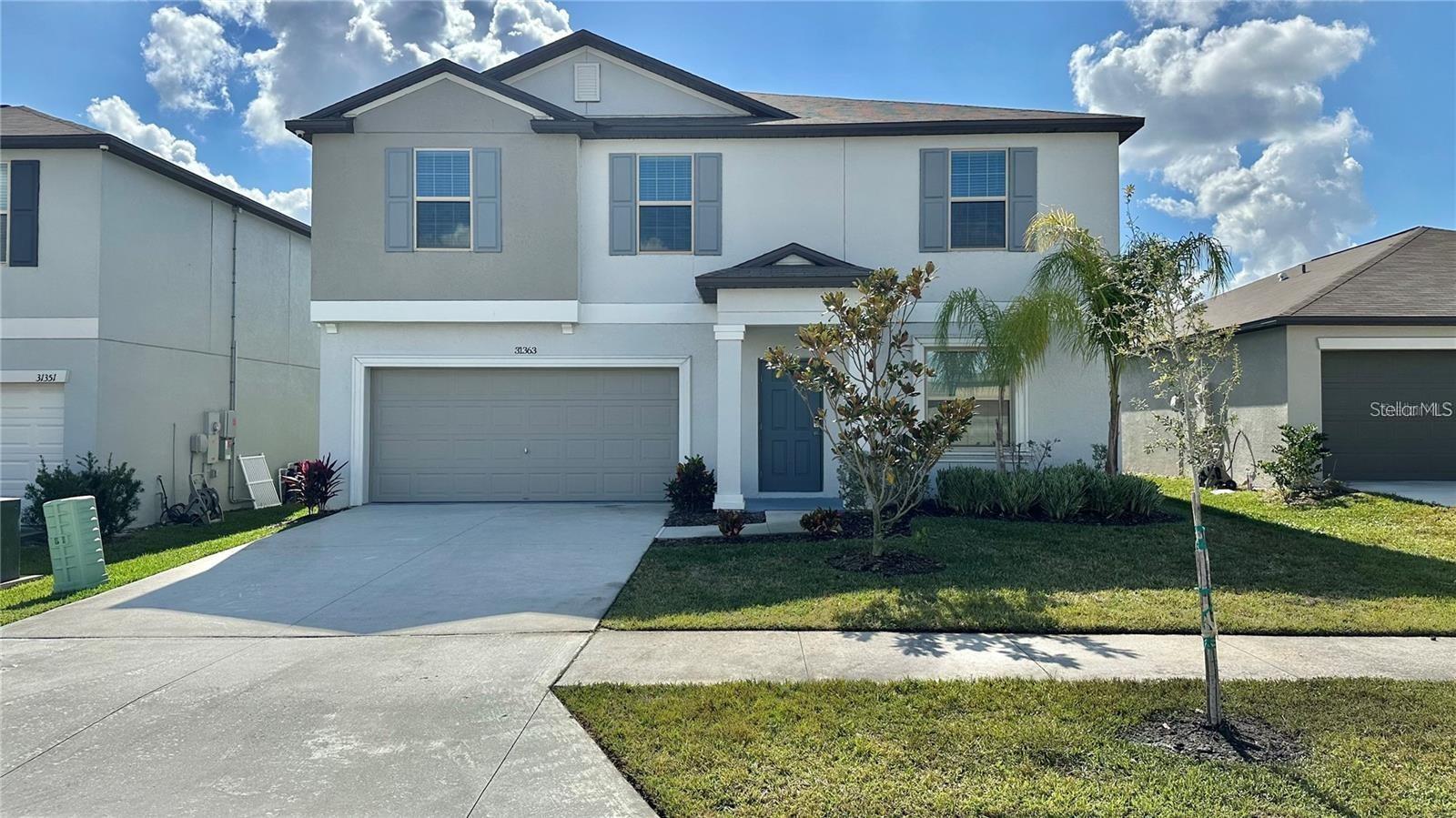 Charming, eco-friendly 4-bedroom family home in a prime location. Utilities, HOA and laggoon fees are all included and home is fully furnitured. Welcome to your dream home! This 4-bedroom, 2.5-bathroom house offers the perfect blend of comfort and space. Located in the Epperson community in Wesley Chapel, this home features a spacious open floor plan, kitchen granite countertops, and stainless steel appliances. The living room is filled with natural light, creating a warm and inviting atmosphere, perfect for family gatherings. Step outside to a large, private backyard ideal for entertaining or simply enjoying a peaceful morning coffee. This home is equipped with a solar panel system. EV charge port is installed. Located near top-rated schools, parks, and shopping centers. Easy access to major highways for convenient commuting. Quiet, safe, and friendly neighborhood. This eco-friendly home is perfect for anyone looking to reduce their environmental impact while enjoying all the modern comforts. Overpass Road exit off I75 is nearby making Tampa easily accessible. The Crystal lagoon, Tampa Outlet Mall, the Shops and the Krates are minutes away. Don't miss out on this rare opportunity to own a home that checks all the boxes.