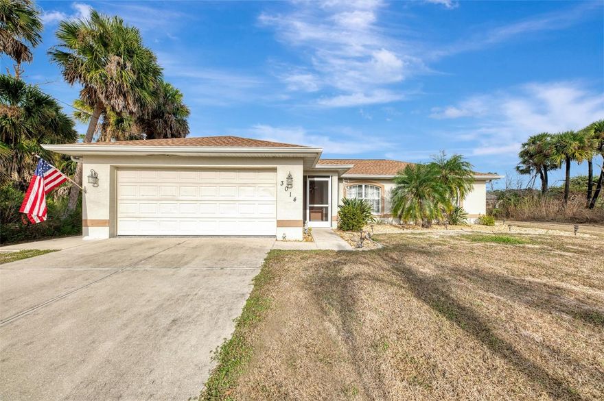 Paradise, privacy, and a pool - the perfect Florida home really does exist.  This impeccably maintained 3-bedroom, 2-bath pool home is nestled in one of North Port’s desirable, quiet neighborhoods offering the perfect blend of comfort, privacy, and peace of mind - ideal for full-time living or a seasonal retreat.  Step inside to vaulted ceilings that create a bright, airy ambiance that flows seamlessly through French doors to the cozy lanai and sparkling heated pool perfect for entertaining or relaxing in your own private oasis. The upgraded eat-in kitchen, complete with a large island, serves as the heart of the home ideal for family gatherings, casual meals, and socializing. A split-bedroom floor plan ensures privacy, with a spacious primary suite thoughtfully separated from two guest bedrooms.  Enjoy true indoor-outdoor living as you dine al fresco on the lanai, unwind poolside, or simply take in the serenity of complete privacy on both sides and behind the home.  Located just minutes from I-75 for easy access, this home is NOT in an HOA and is NOT in a flood zone - a valuable find saving you thousands on flood insurance. This property has remained storm-safe for over 15 years with no insurance claims, adding another layer of confidence for buyers.  Additional features include an oversized storage shed, hurricane shutters and a pre-wired portable gas/propane generator capable of powering the entire home and pool - offering comfort, security, and peace of mind year-round.  This is more than a home, it’s a lifestyle. New Roof 2023. Water heater 2022. NO HOA.  All or some of furniture negotiable.