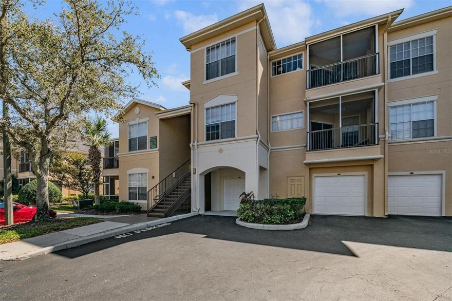 Welcome home in New Tampa, FL! This 1 bedroom, 1 bathroom condominium offers a cozy, yet functional layout in the HIGHLY desirable gated condo community of Oxford Place at Tampa Palms. Whether utilizing the stainless steel appliances, making meal prep a breeze, or sitting in your screened in lanai, overlooking your second story balcony to the peaceful conservation area below, the condo comes tastefully furnished throughout, allowing you to feel at home, and at ease, as soon as you turn the key to the front door. The "Jack and Jill" bathroom maximizes efficiency, providing a door for both guests when entertaining, and a separate entrance for the tenant directly off the primary bedroom. The condo boasts both an oversized entry closet, large enough to secure your bicycle, and/or to store other important items in your life. Directly off the kitchen is another closet, complete with a high-efficiency washer and dryer, which allows you do your laundry from the comfort of your own home.
Enjoy maintenance-free condo living with HOA services that include exterior building maintenance, roof, grounds, water, sewer, valet trash service, and 24/7 gated security. Additionally, take advantage of the community's resort-style amenities, including an amazing swimming pool, clubhouse, fitness center, volleyball court, and even car wash and vacuum station. With all these amenities at your fingertips, you'll never want to leave home!
Don't miss out on this wonderful opportunity to call New Tampa home. Whether you're a graduate student looking for a condo only minutes away from the University of South Florida, or a professional looking to be centrally located to everything from downtown Tampa to Florida's award-winning beaches, this condo is ready to become your home. See it today!