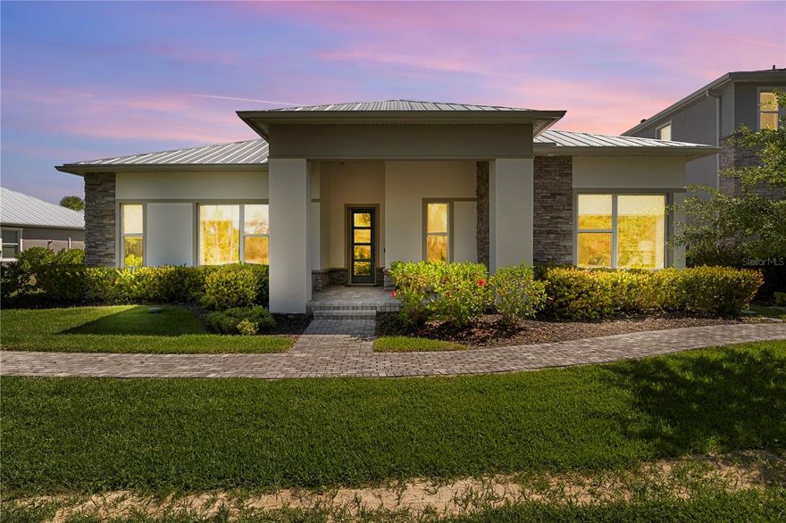 Welcome to this AWARD WINNING COBBLESTONE Model Pulte Innovation Home that is THE most extraordinary home in ALL of Babcock Ranch—This is more than a home—it’s a glimpse into the future of living. A rare opportunity to own one of Babcock Ranch’s most innovative and beautiful properties the highly sought-after Lake Timber. This stunning residence is where luxury, technology, and thoughtful design come together to create a truly one-of-a-kind living experience. Some of the tech includes: Smart + Tech-Full smart home integration (Alexa, smart locks, monitoring systems), Smart electrical panel + energy monitoring, EV charging capability, Garage AC, Enphaise Back up power batteries with reports, WHOLE Home automation + air purification systems, Energy + Sustainability, Lavation lighting in entire home works when you talk to the lights + high-efficiency systems, Tankless water heater, SMART WASHER & DRYER, Remote control blinds in entire home, Advanced insulation (Core Foam spray), Impact windows + energy-saving construction, Enviro Whole-home water filtration, Lennox advanced ventilation & humidifier system with automatic turn on for constant air quality, Materials and finishes selected for beauty and indoor air quality, Custom Designer Decor + Lifestyle furniture in all rooms and the porch furniture are all negotiable with purchase of the home. BUY this home just the way you see it and have an AMAZING move!!! Outdoor kitchen + gas fireplace, with beautiful outdoor living room and electric remote screens for protection. Synthetic turf yard, Specialty porous bricks, “planning center” (built-in workspace hub), High-end kitchen with smart appliances that you talk to and alert you. From the moment you arrive, you’ll notice the difference. Every detail of this home has been carefully curated, High ceilings and door ways blending modern elegance with CUTTING-EDGE features designed for comfort, efficiency, and everyday living. Inside, you’re greeted by an open, light-filled floor plan with designer finishes, a gourmet kitchen double ovens and convection oven with high-end appliances, and a seamless flow perfect for both entertaining and relaxing. This home goes far beyond beautiful—it’s brilliantly designed. Featuring ADVANCED SMART HOME technology, energy-efficient systems, and health-focused upgrades like whole-home air and water purification, this residence offers a lifestyle that is as intelligent as it is luxurious. Step outside to your private outdoor oasis, complete with a beautifully designed living space ideal for enjoying Florida sunsets, entertaining guests, or simply unwinding in peace. The low-maintenance landscaping and upgraded exterior features make this home as practical as it is stunning. Located in the heart of Babcock Ranch, America’s first solar-powered town, you’ll enjoy access to world-class amenities, scenic walking trails, sparkling lakes, and a vibrant, growing community. Come Live a Better Life!!