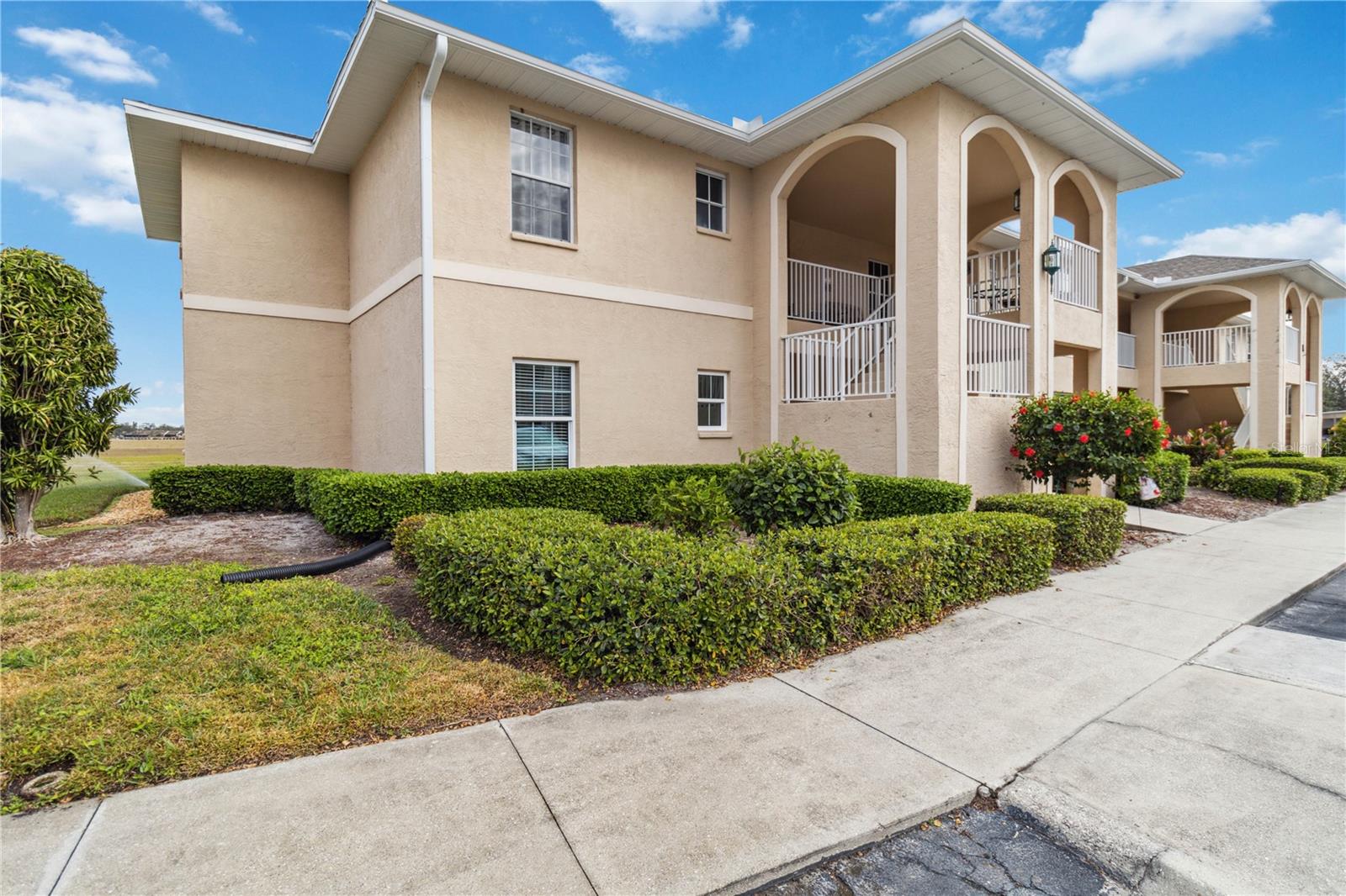 Beautifully Renovated Ground-Floor End Unit in Sabal Trace at Linkside.
Welcome to this stunning 2-bedroom, 2-bath condo offering over 1,300 sq. ft. of thoughtfully designed, open-concept living space. Nestled in a desirable non-flood zone with low HOA fees, this ground-floor end unit provides both privacy and convenience.
The completely remodeled kitchen shines with brand-new cabinetry, quartz countertops and backsplashes, upgraded faucets, sleek lighting, and stainless steel appliances. Both bathrooms have been tastefully updated with modern vanities, quartz surfaces, contemporary fixtures, and stylish sinks.
Gorgeous tile flooring flows throughout the main living areas, complemented by a soft, neutral color palette. Relax and unwind on the newly screened lanai, where tranquil lake views and a new screen door create a peaceful retreat. Impact windows have been installed for added comfort and security.
The spacious primary suite features a luxurious ensuite bath, complete with a frameless glass walk-in shower, dual sinks, and premium finishes. Additional highlights include a laundry room with extra storage and the advantages of an end-unit location—more natural light, enhanced privacy, and a serene atmosphere.
A covered carport and ample guest parking add ease to daily living. Residents enjoy access to the community pool and lounge areas—ideal for relaxing or connecting with neighbors.
All of this, just minutes from dining, shopping, beaches, boating, and parks. Don’t miss the chance to own this beautifully updated condo at an exceptional value!