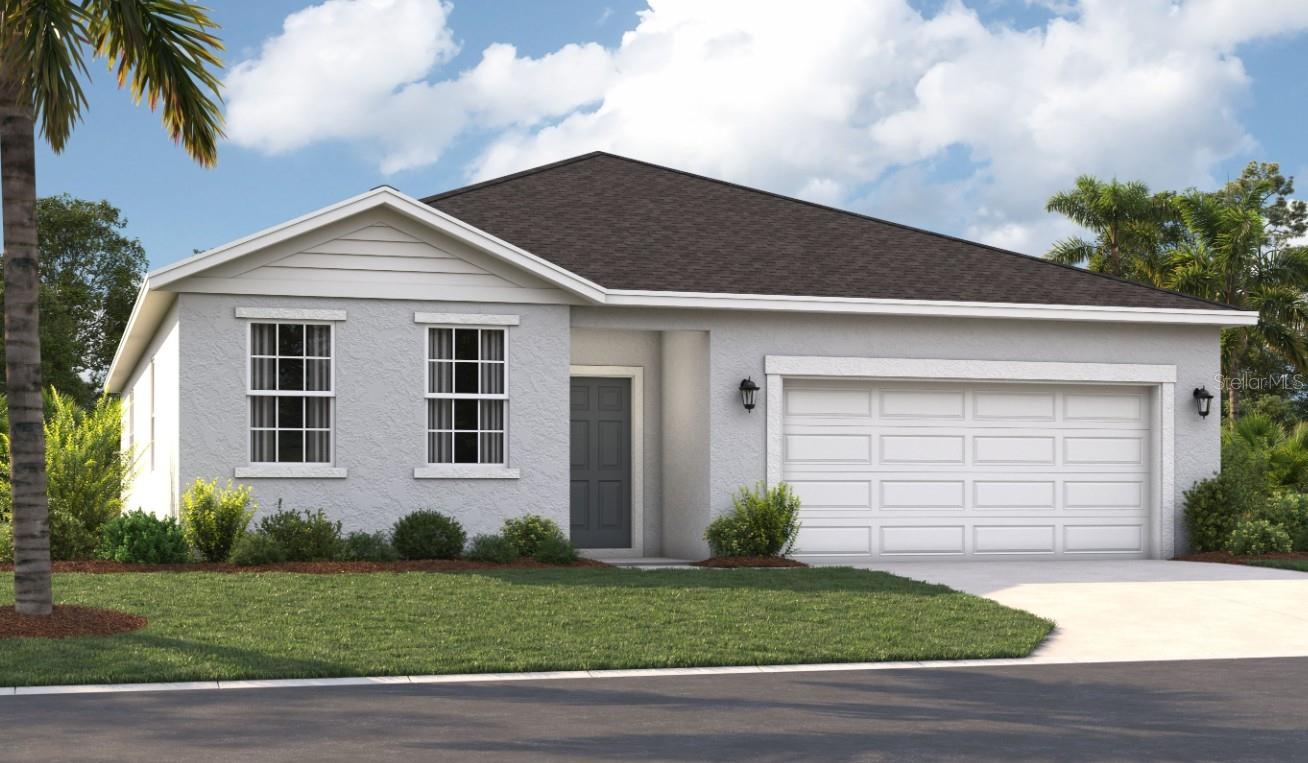 One or more photo(s) has been virtually staged. Under Construction. Experience the convenience and accessibility of this incredible location. Located off Florida's Turnpike, enjoy easy access to downtown Leesburg, Orlando, and the Mount Dora area. Running errands or grocery shopping is a breeze, as downtown Leesburg's major shops and restaurants are just minutes away. If you seek an active lifestyle and a love of the outdoors, you'll find numerous parks, lakes, golf courses, and nature preserves nearby. Soak in panoramic views from the Lake Apopka Loop Observation Tower or the Green Mountain Scenic Overlook, and visit the tranquil Flat Island Preserve—all just a short drive away! Discover a world of enjoyment and relaxation right outside your door. Relax at the neighborhood pool with cabana, play on the playground, or spend quality time with your furry friend at the dog park.
The Webber is a spacious 2,210-square-foot, single-story home featuring four bedrooms and three bathrooms. The kitchen overlooks the dining and living rooms, while the outdoor patio off the living room provides plenty of natural light throughout the main living area. Tucked away at the front of the home is the second bedroom with a private bathroom. With a spacious primary suite located at the rear of the home and three additional bedrooms, the Webber is the perfect home for everyone!