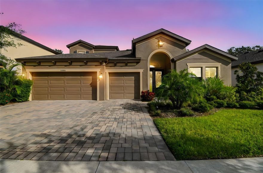 Welcome to Your Dream Home in Triple Creek, Riverview, FL!

This stunning 4-bedroom, 4-bathroom home is located in the highly sought-after Triple Creek community, offering both elegance and functionality in every detail. From the moment you arrive, you’ll be greeted by an oversized paver driveway leading to a beautiful paver front porch and double doors with decorative glass inserts, setting the tone for the style and sophistication found throughout.

Step inside to an inviting foyer adorned with a gorgeous chandelier and graceful archways that lead you into a spacious, open-concept living room featuring a tray ceiling and oversized sliding glass doors that open to a large screened-in lanai—perfect for entertaining or simply relaxing outdoors.

The gourmet kitchen is the heart of the home, complete with a large island, ample cabinetry and counter space, a closet pantry, stainless steel appliances, pendant lighting, and a connected dining area ideal for gatherings. The home also boasts a "Culligan Water Softening System".

Retreat to your luxurious owner’s suite, featuring a spa-inspired en-suite bathroom with dual vanities, an oversized walk-in shower, a private water closet, and a spacious walk-in closet. The first floor also includes two additional large bedrooms, two full bathrooms, and a versatile bonus room perfect for a home office, gym, or playroom. You’ll also appreciate the well-designed laundry room and convenient mudroom that connects to the three-car garage.

Upstairs, you’ll find a loft, a full bathroom, and a private guest suite, offering the ideal setup for multi-generational living, extended family, or visiting guests.

Located in the vibrant Triple Creek master-planned community, residents enjoy an abundance of resort-style amenities, including two clubhouses, multiple pools, a splash pad, dog park, tennis and basketball courts, walking and biking trails, playgrounds, and fitness centers. The community is enhanced by a 50-acre natural lake, wetlands, preservation areas, and rolling topography, all bordered by the scenic Triple Creek Nature Reserve.

With low HOA fees and no flood insurance required, this home offers exceptional value in a beautiful, convenient location close to top-rated schools, shopping, dining, and recreation, with easy access to US-301, I-75, and I-4.

Come experience the best of Florida living in beautiful Triple Creek!