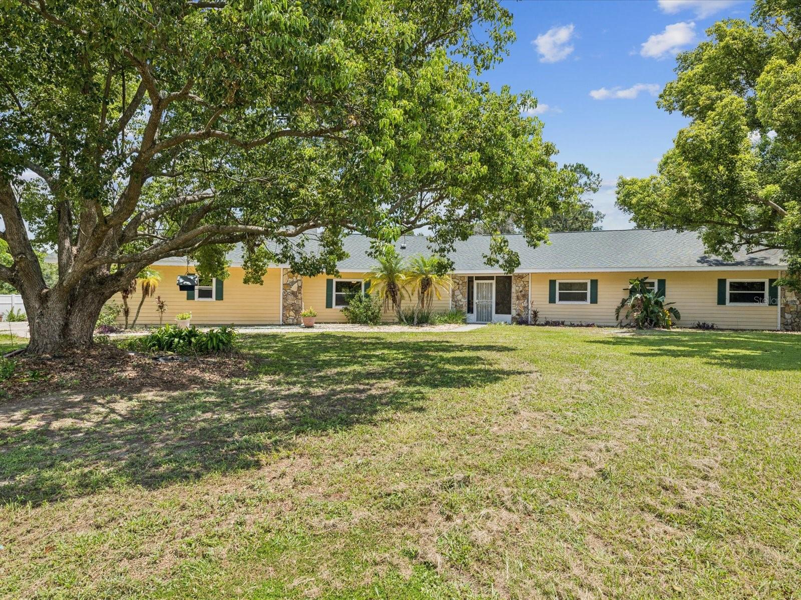 Location, Location, Location…YES, a quiet neighborhood, and a great home with potential! Come with your vision and see what you can do to make your dream home come true. You are right off of SR 54, close to the SunCoast Parkway, and I-75 is right around the corner. You are only a short drive to The Shops at Wiregrass Mall, Tampa Premium Outlets, Highly-Rated Schools, and several Leading-Edge Hospitals. It’s also an easy drive to the Tampa Bay Area for fishing, beaches, many great restaurants, and Tampa International Airport. What more could you ask for? EXCEPT!!! Your next home sits on almost one acre, fenced, which is perfect for pets, gardening, storing your boat, RV, or you name it! There is a little more than 3000 square feet of living space with 5 bedrooms, 3 bathrooms, a large living room, a kitchen/family room, and an oversized enclosed Florida Room that is waiting for someone to make it theirs! Stop reading now and schedule an appointment today! Thank you, and hope to see you soon! :)